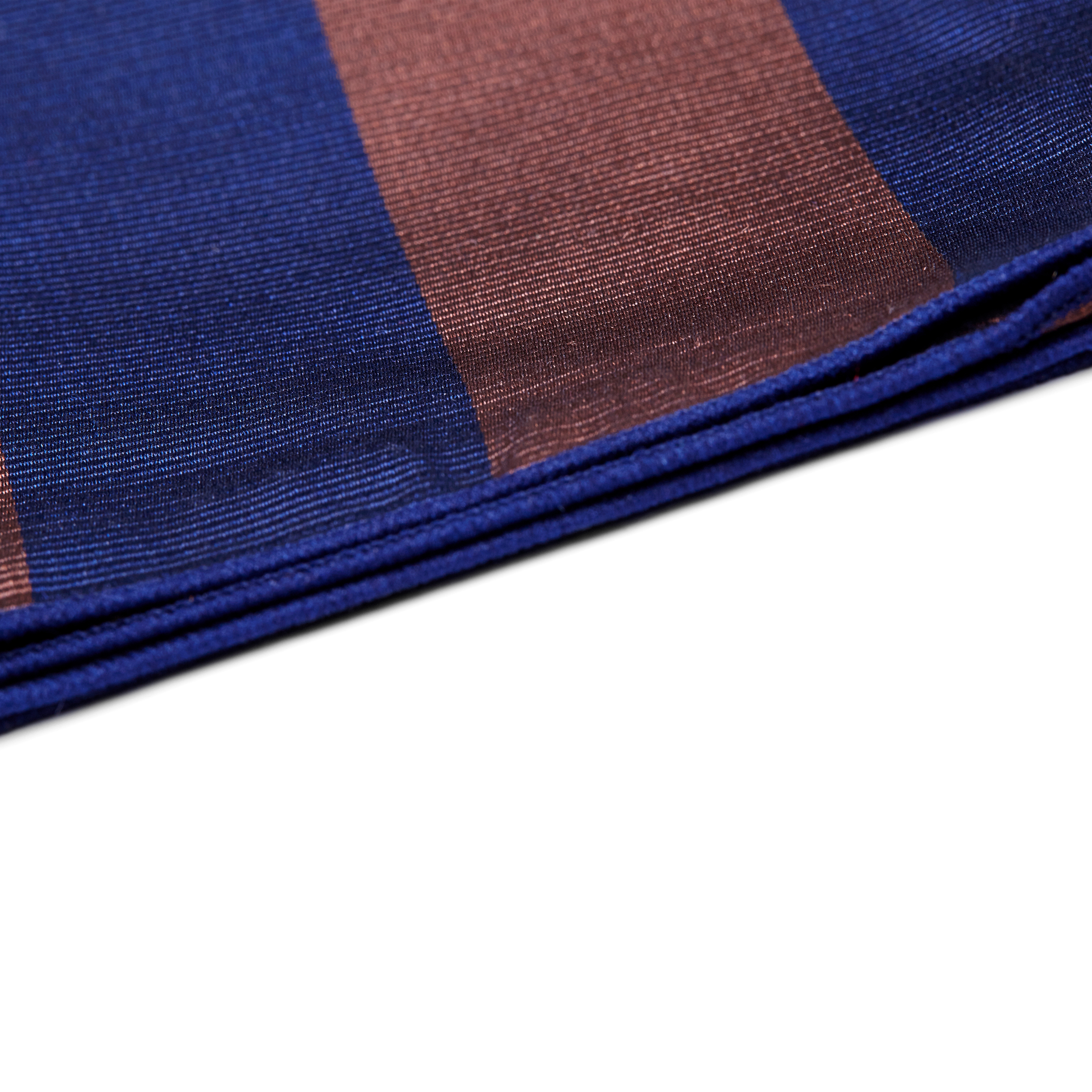 Pochet met Patroon van Marineblauwe en Bruine Strepen - 2