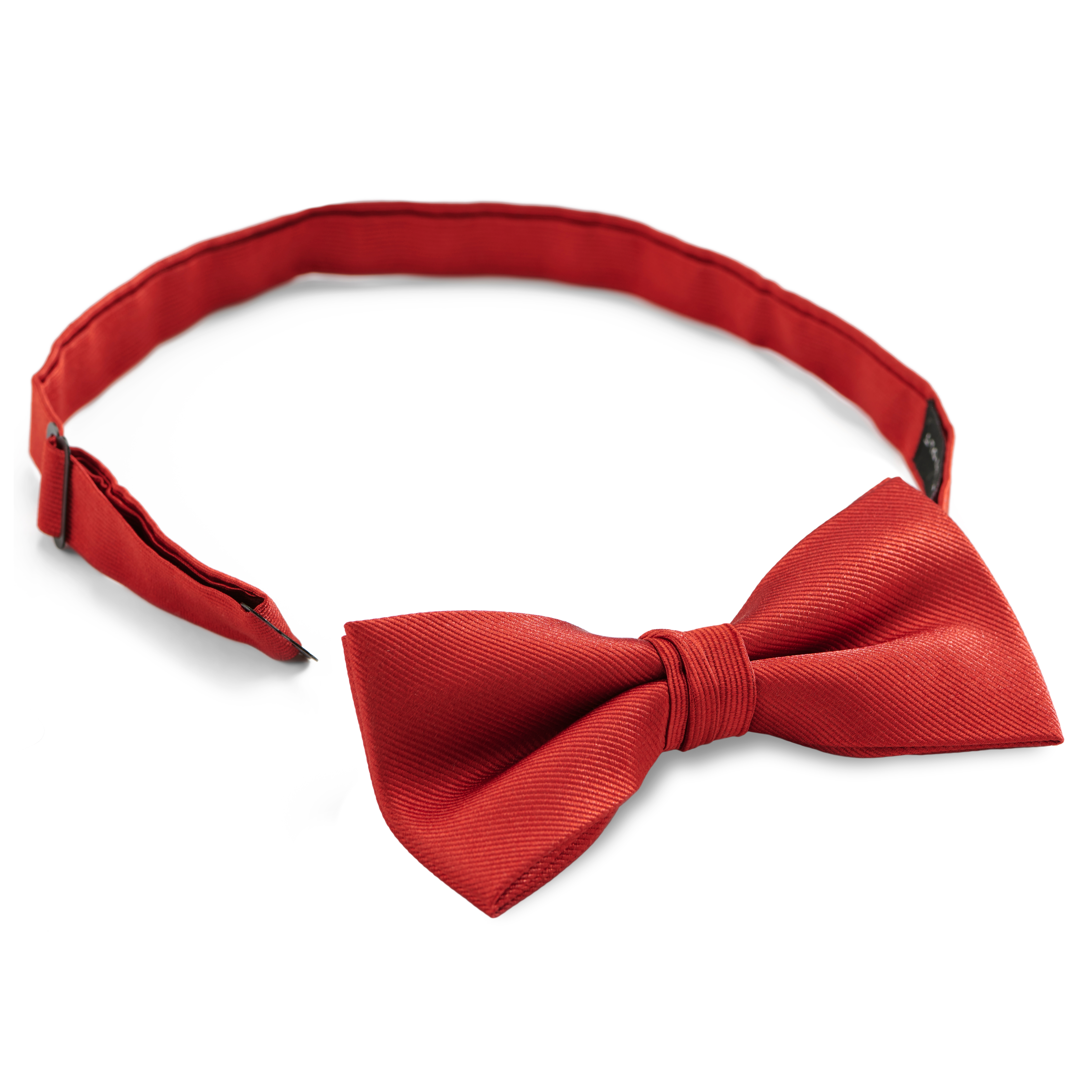 Red Pre-Tied Silk-Twill Bow Tie  - 3