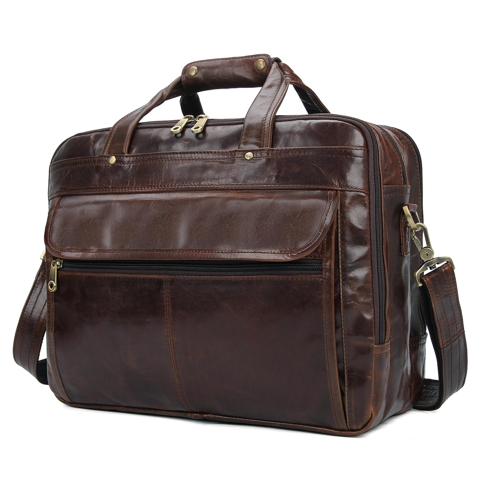 Sac en cuir marron multifonction Cario Sac en cuir marron multifonction Cario