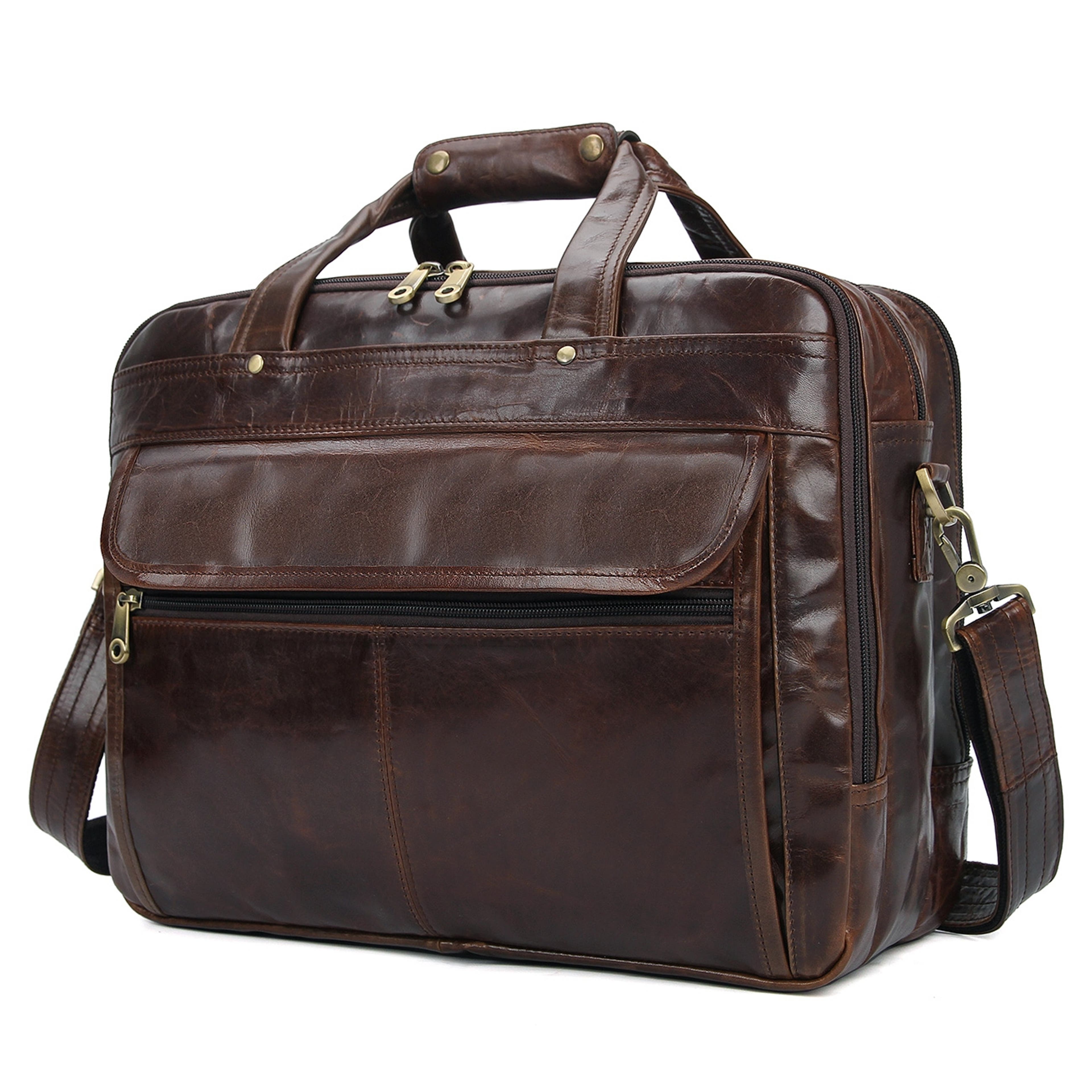 Brown Cario Multi Leather Bag