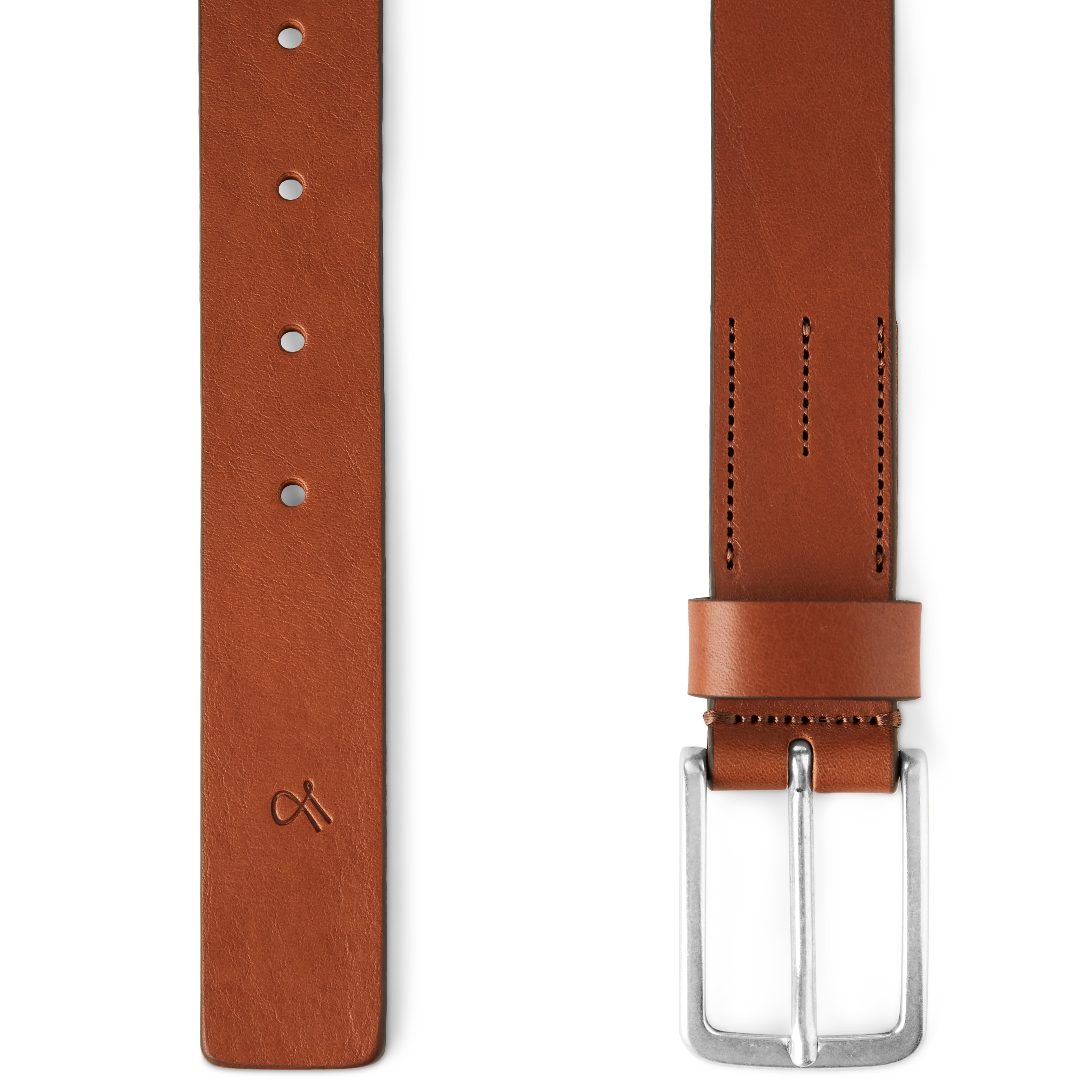Frankot Cognac Italian Leather Belt  - 2