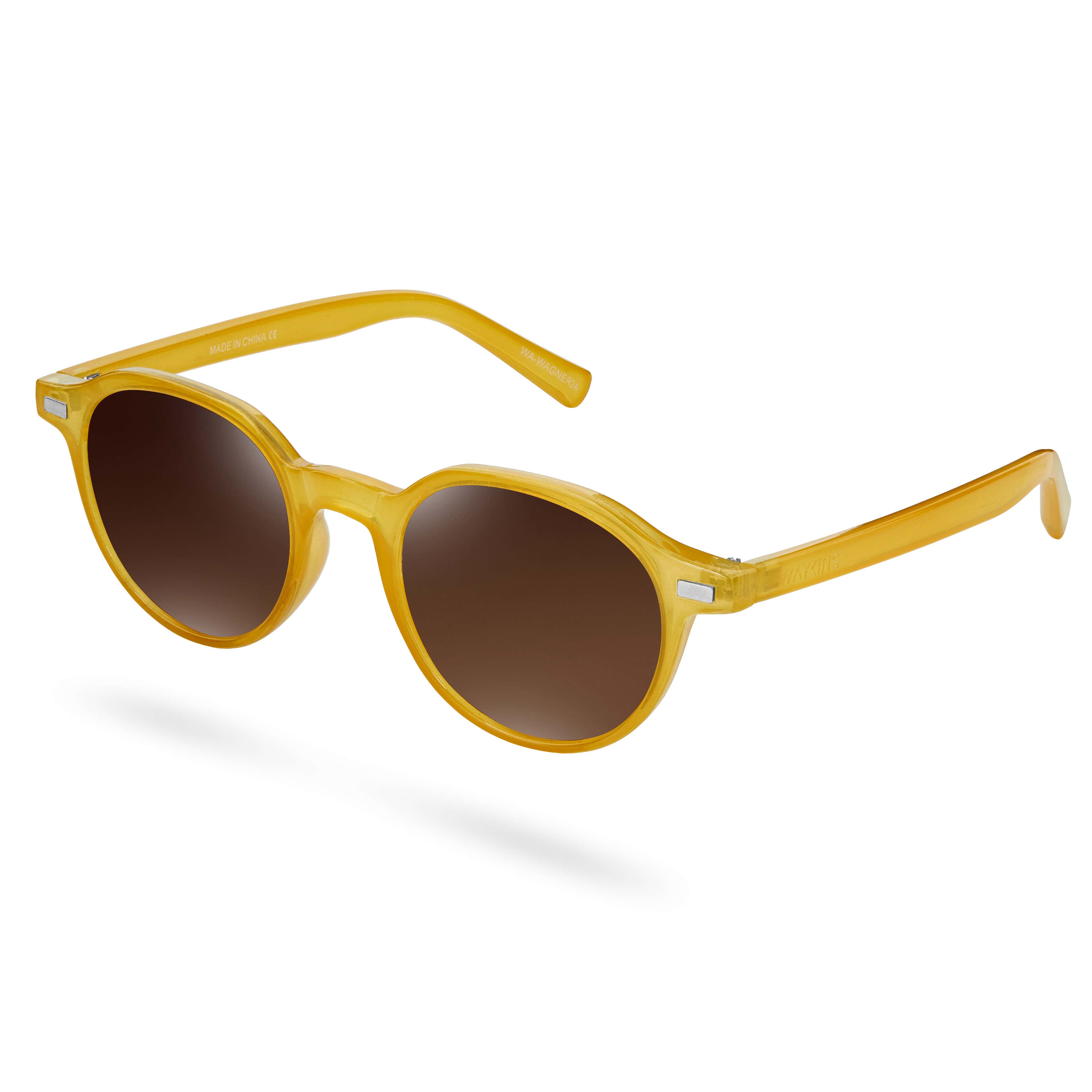 Wagner Yellow & Brown Wade Sunglasses