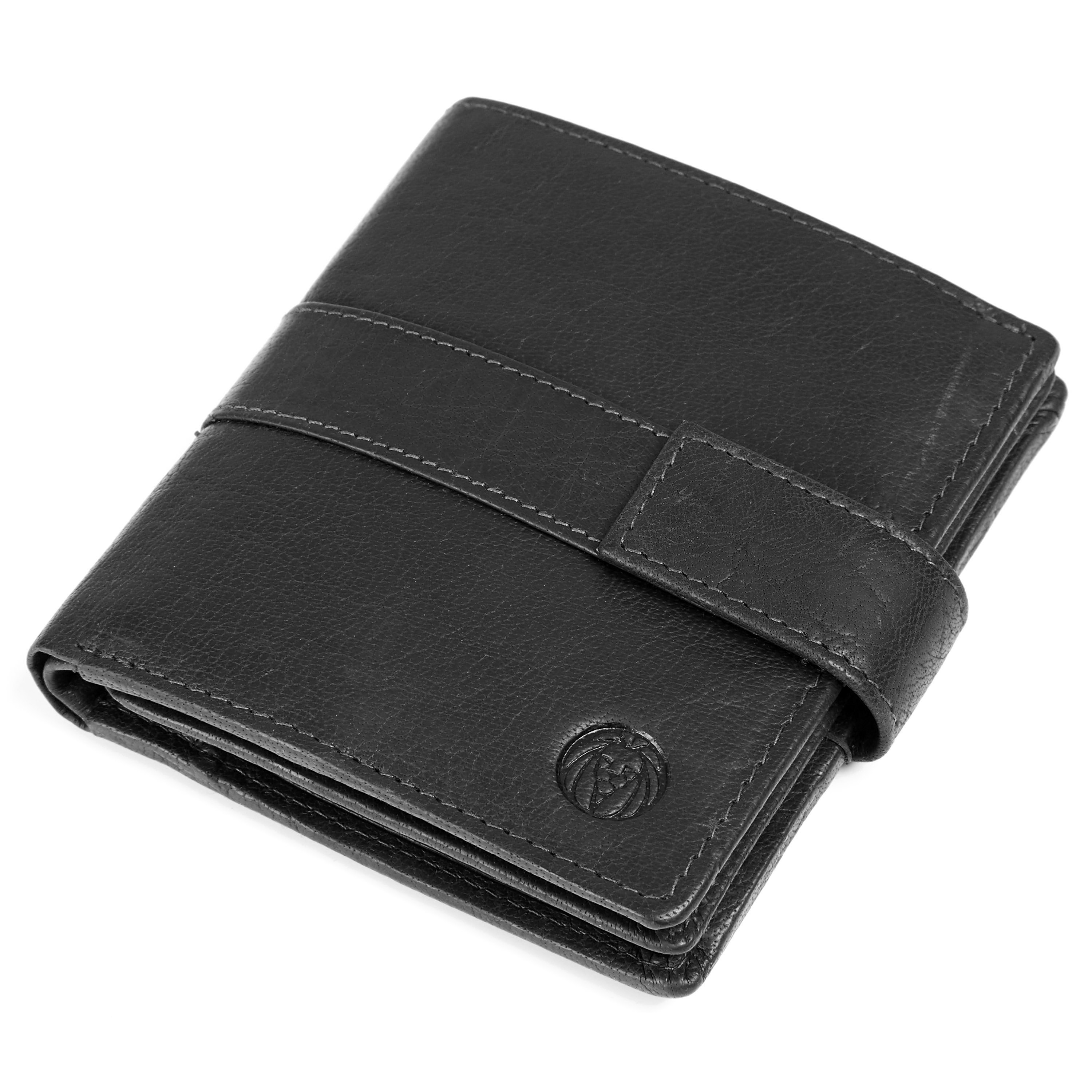 Montreal Vertical Black RFID Leather Wallet - 4
