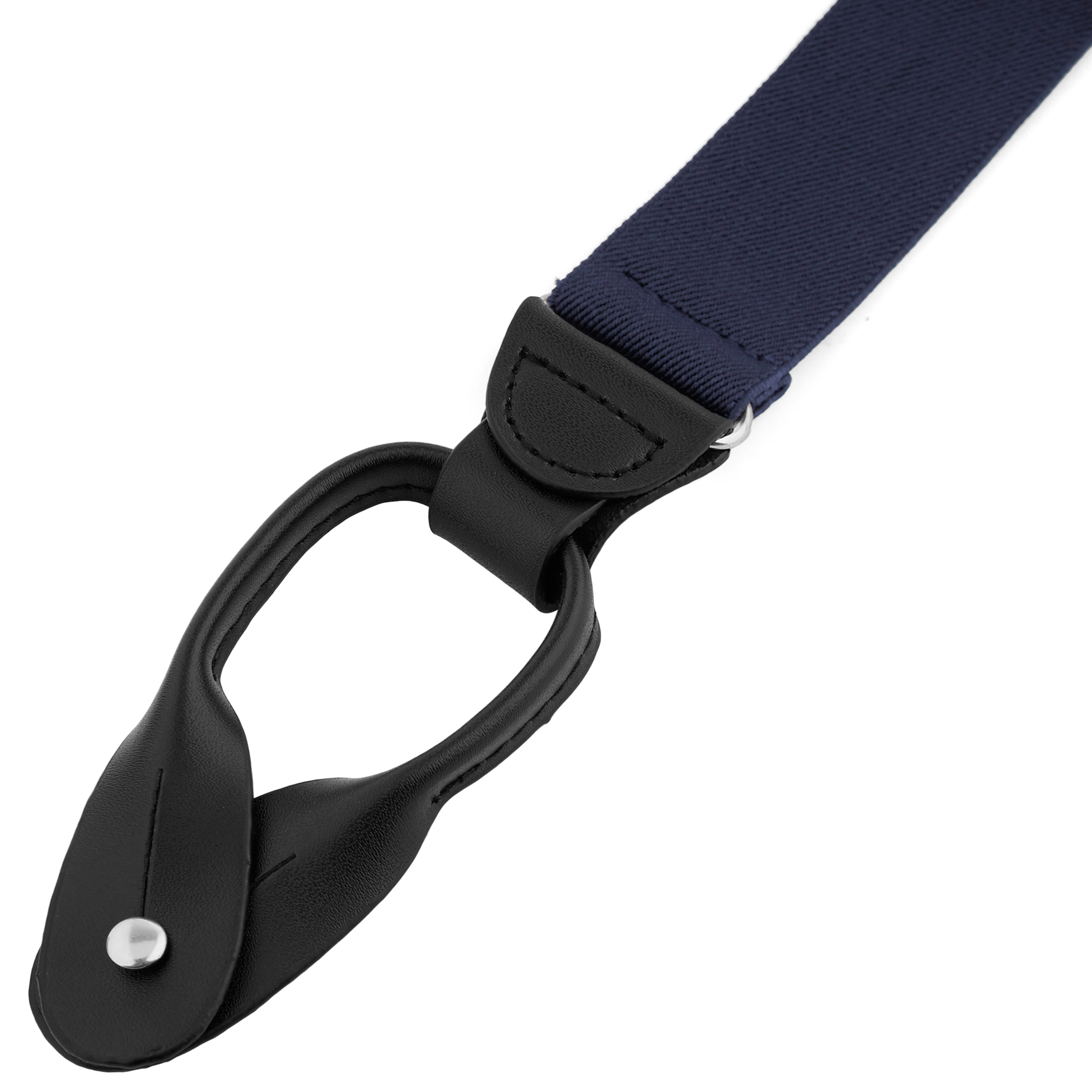 Leveät syvänsiniset olkaimet nappikiinnityksellä - 2