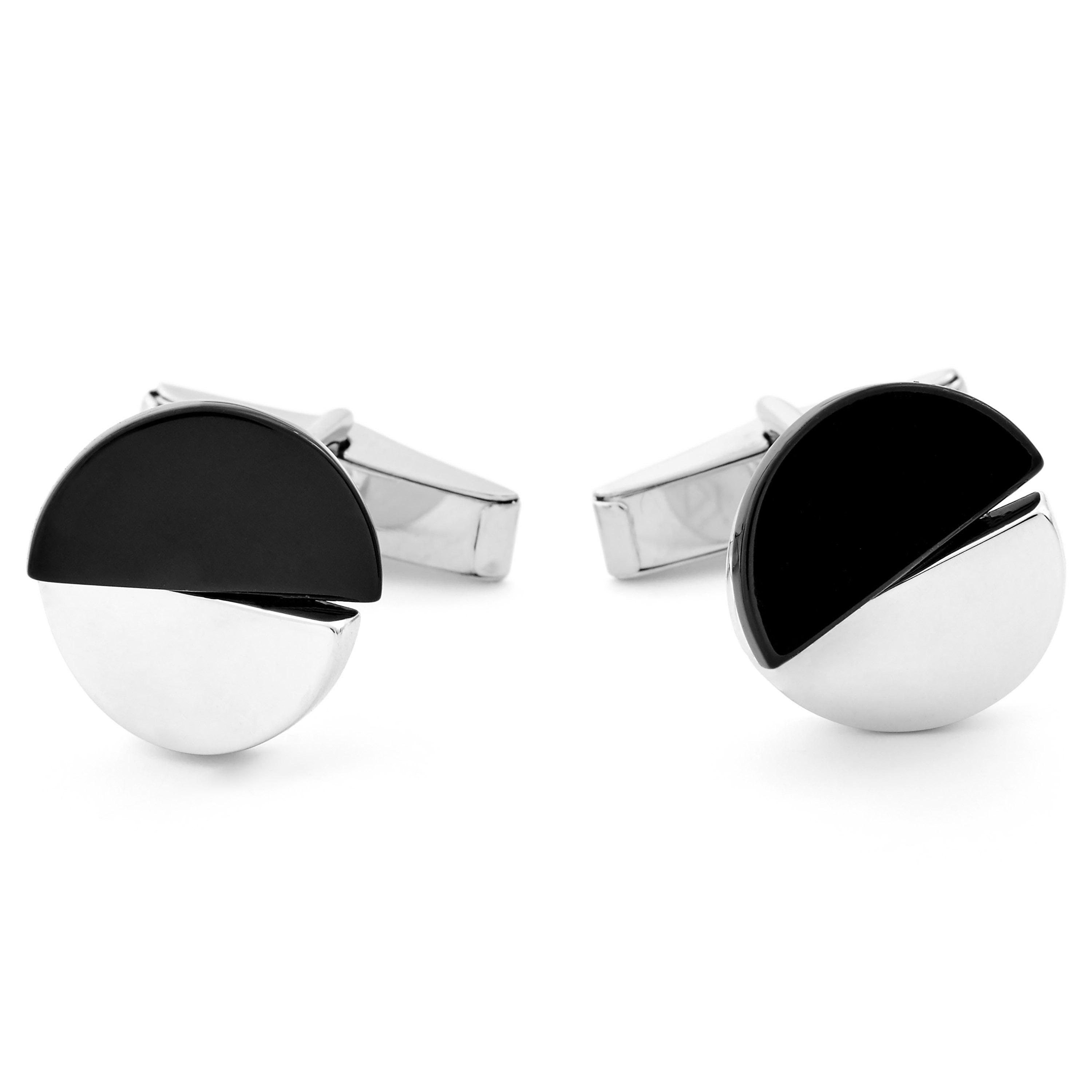 Gemelli in argento 925 Yin Yang - 1