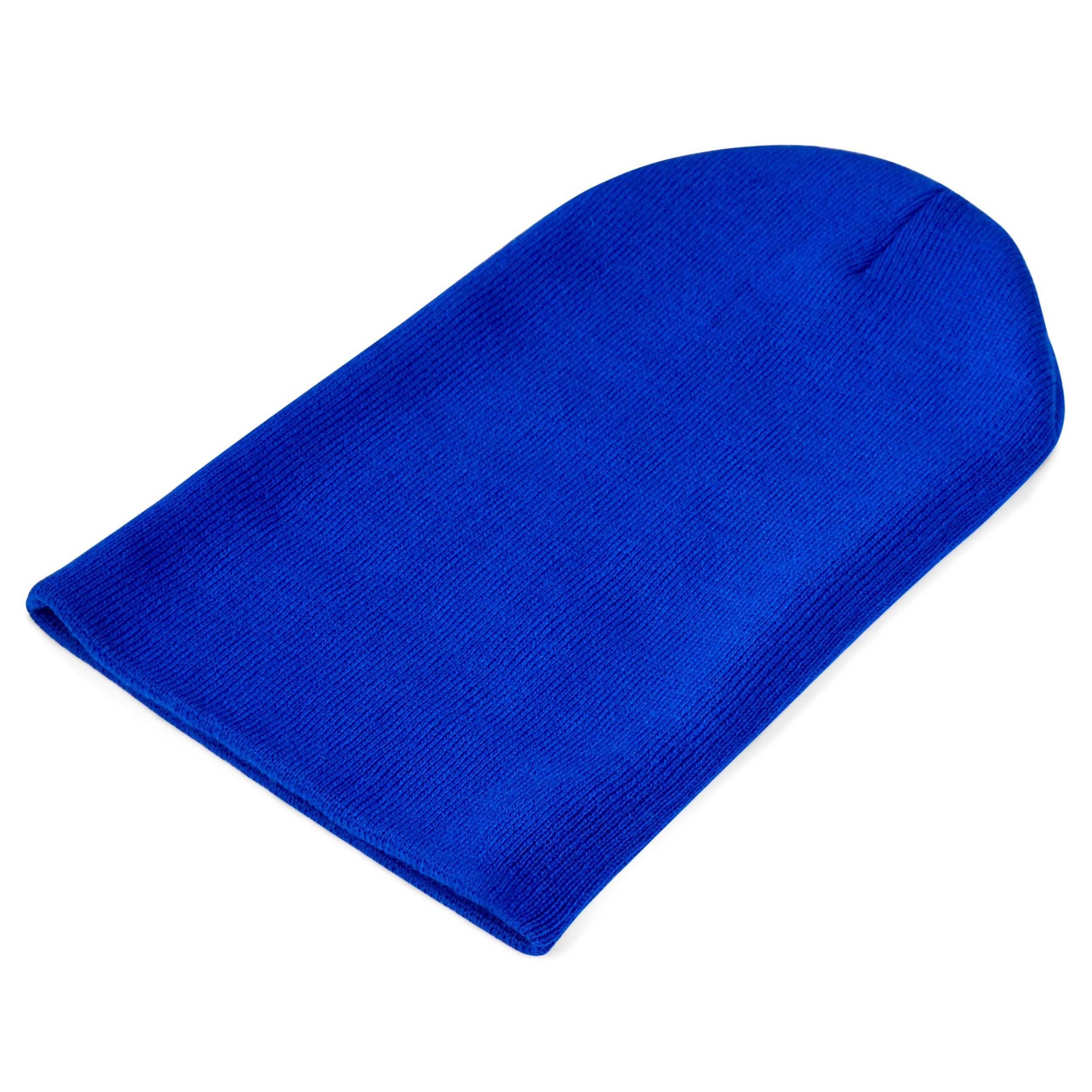 Long Blue Beanie - 5