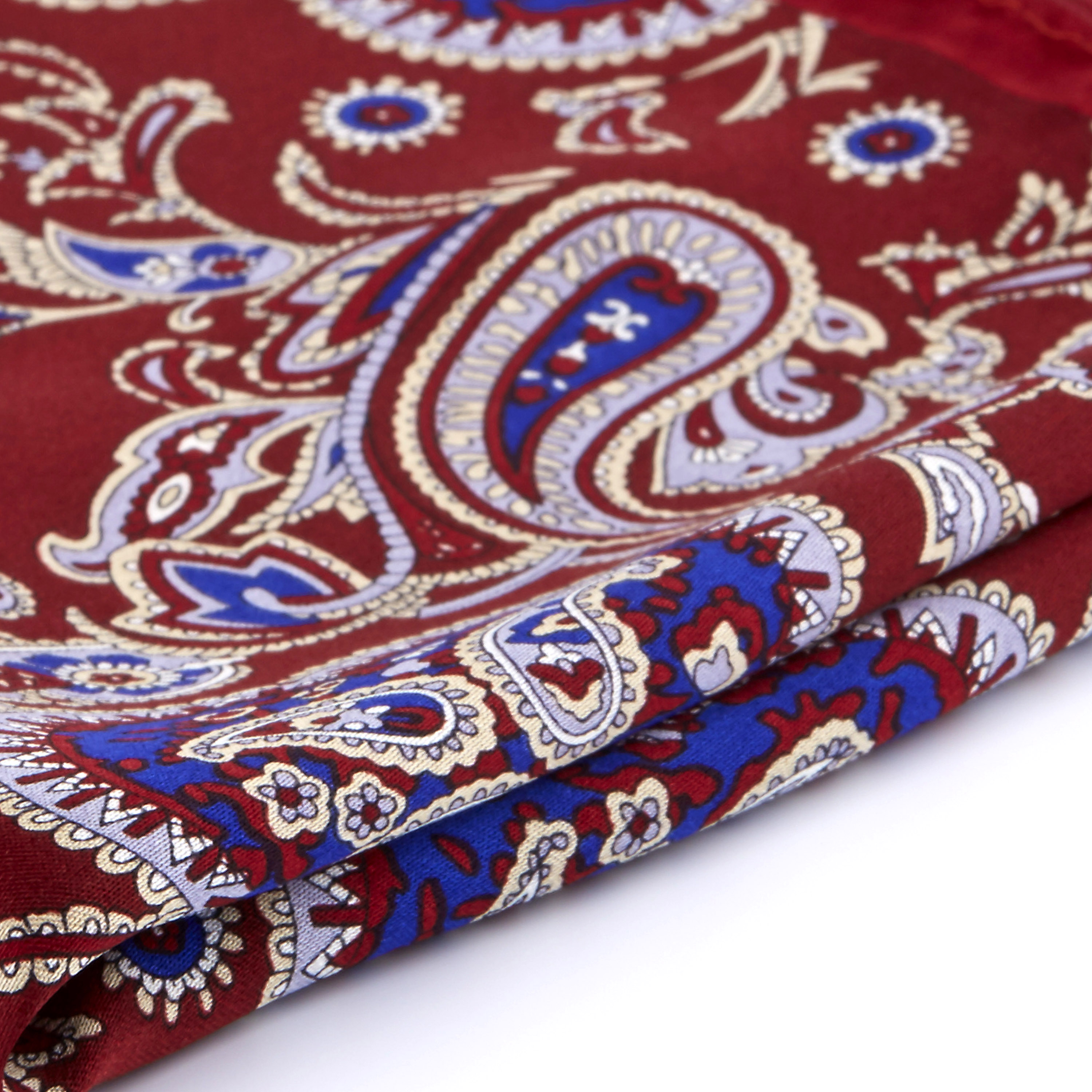 Elegant Burgundy Silke Bröstnäsduk - 2