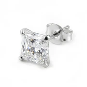 Lucid | 925 sterlingsølv 8 mm firkantet zirkonia-øredobb Lucid | 925 sterlingsølv 8 mm firkantet zirkonia-øredobb