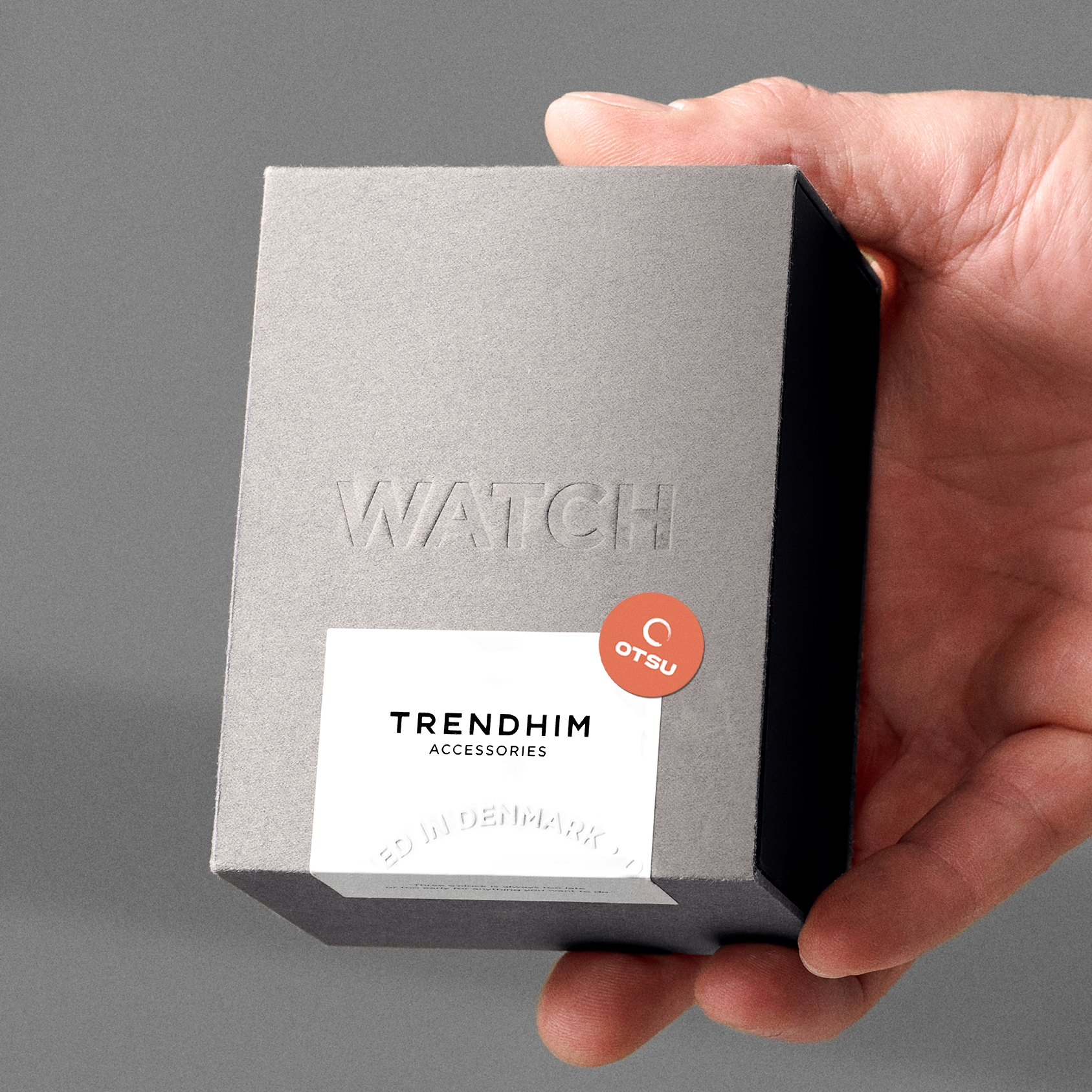 Hoc | Ceas din oțel inoxidabil gri închis cu cadran pe jumătate ascuns  - 6