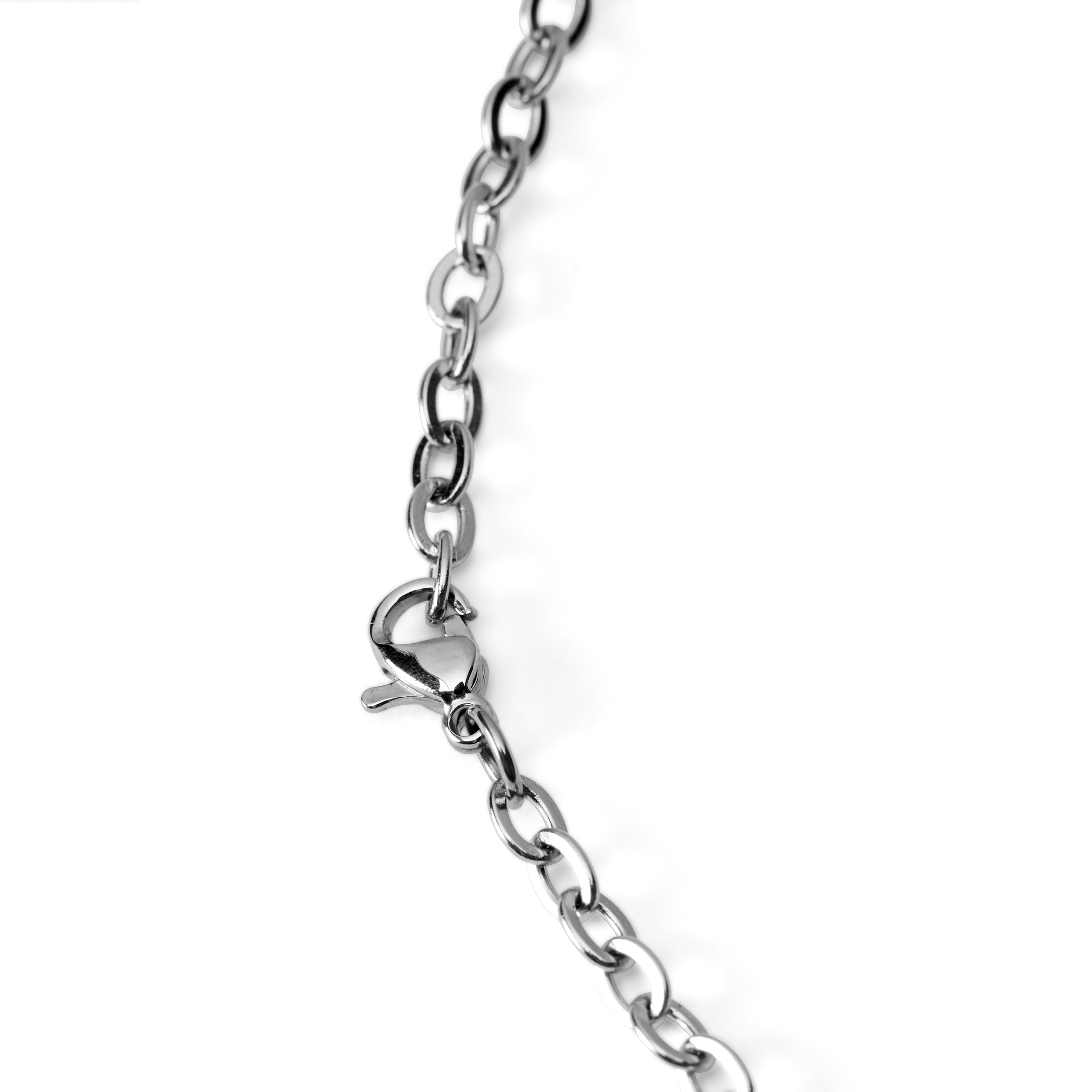 Colgante y collar plateados de la Virgen María - 4