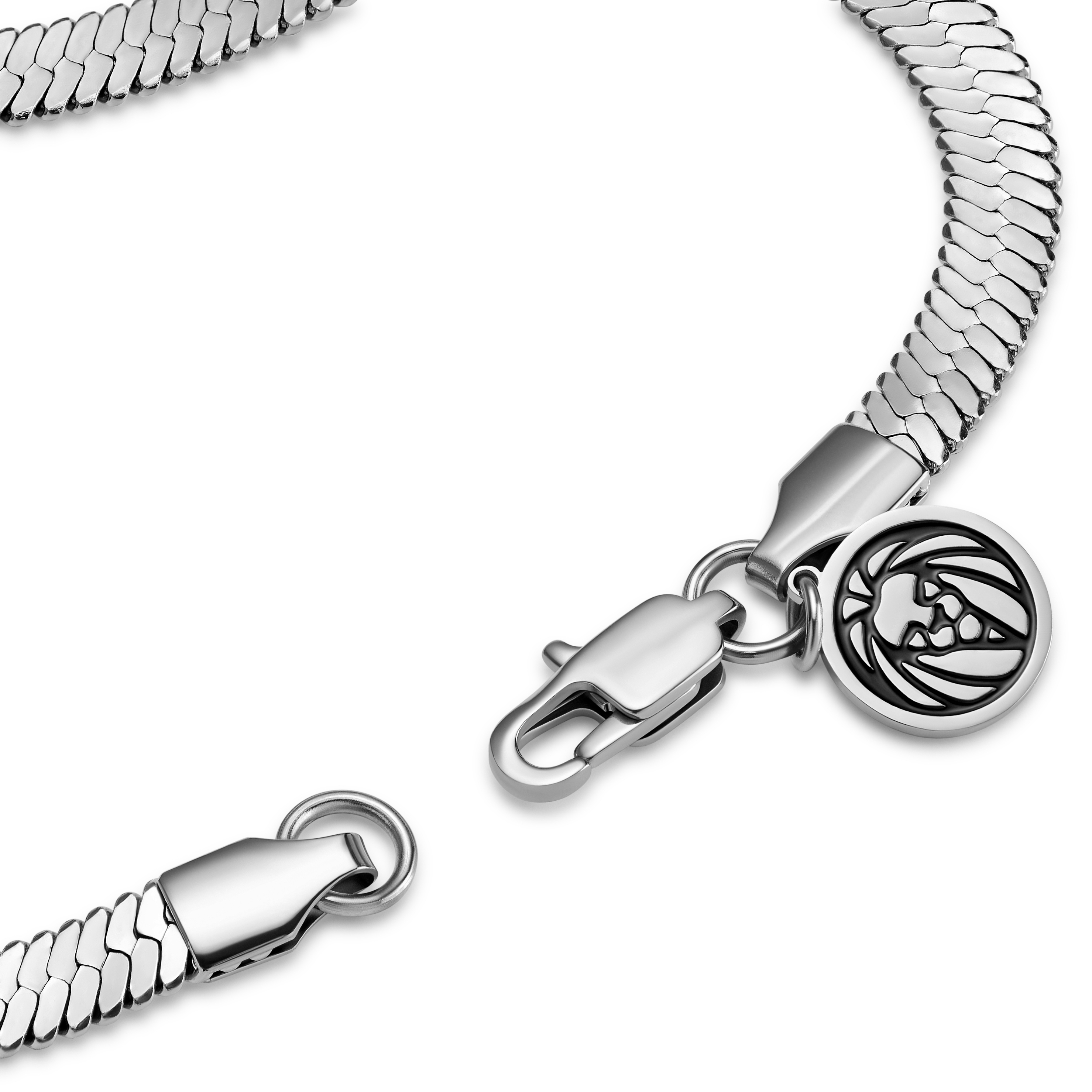 Essentials 5 mm SilverTone Herringbone Chain Bracelet In stock
