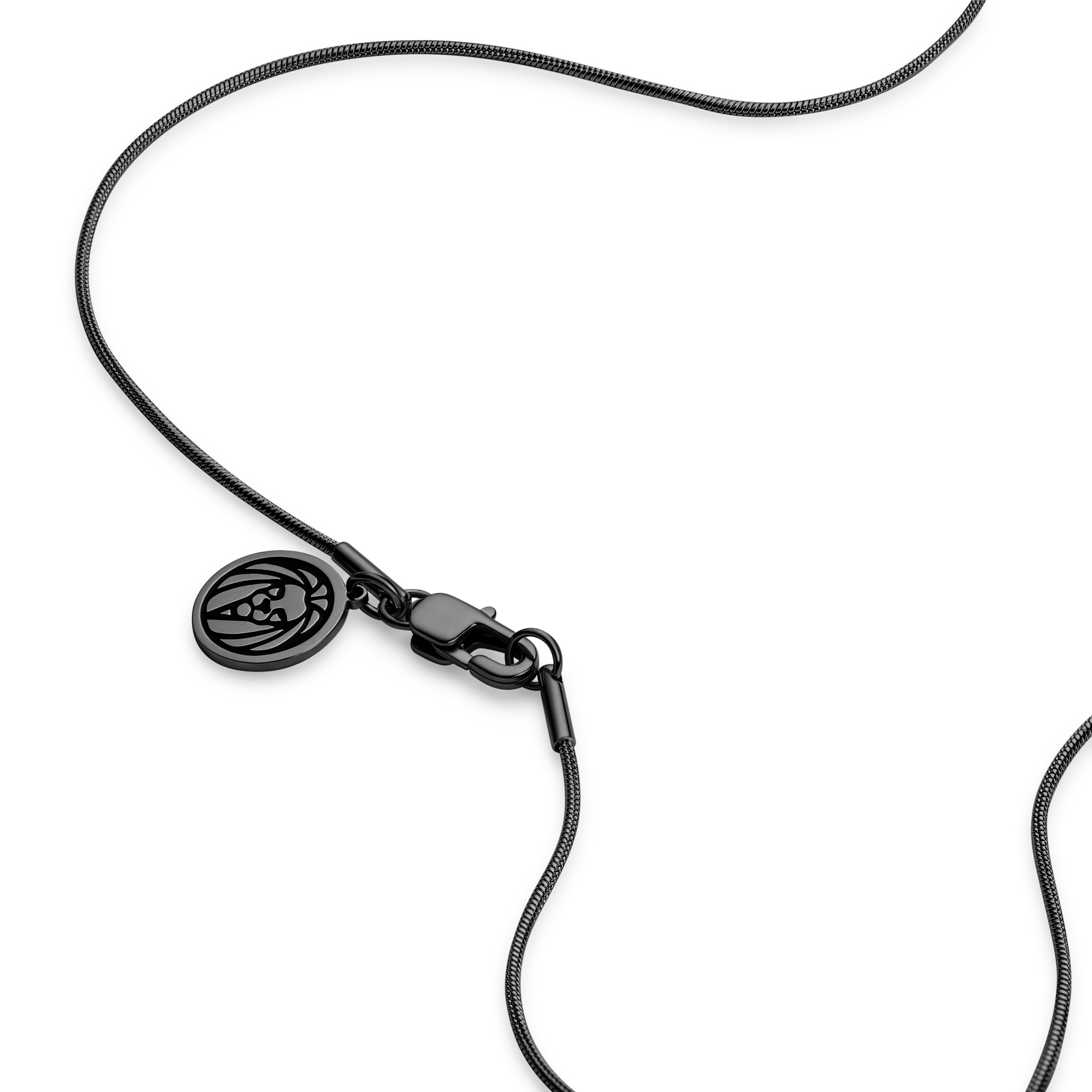 Essentials | 1 mm Metallsvart Ormkedjehalsband - 3