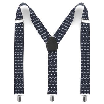 Sorte Seler med ZigZag Mønster Sorte Seler med ZigZag Mønster