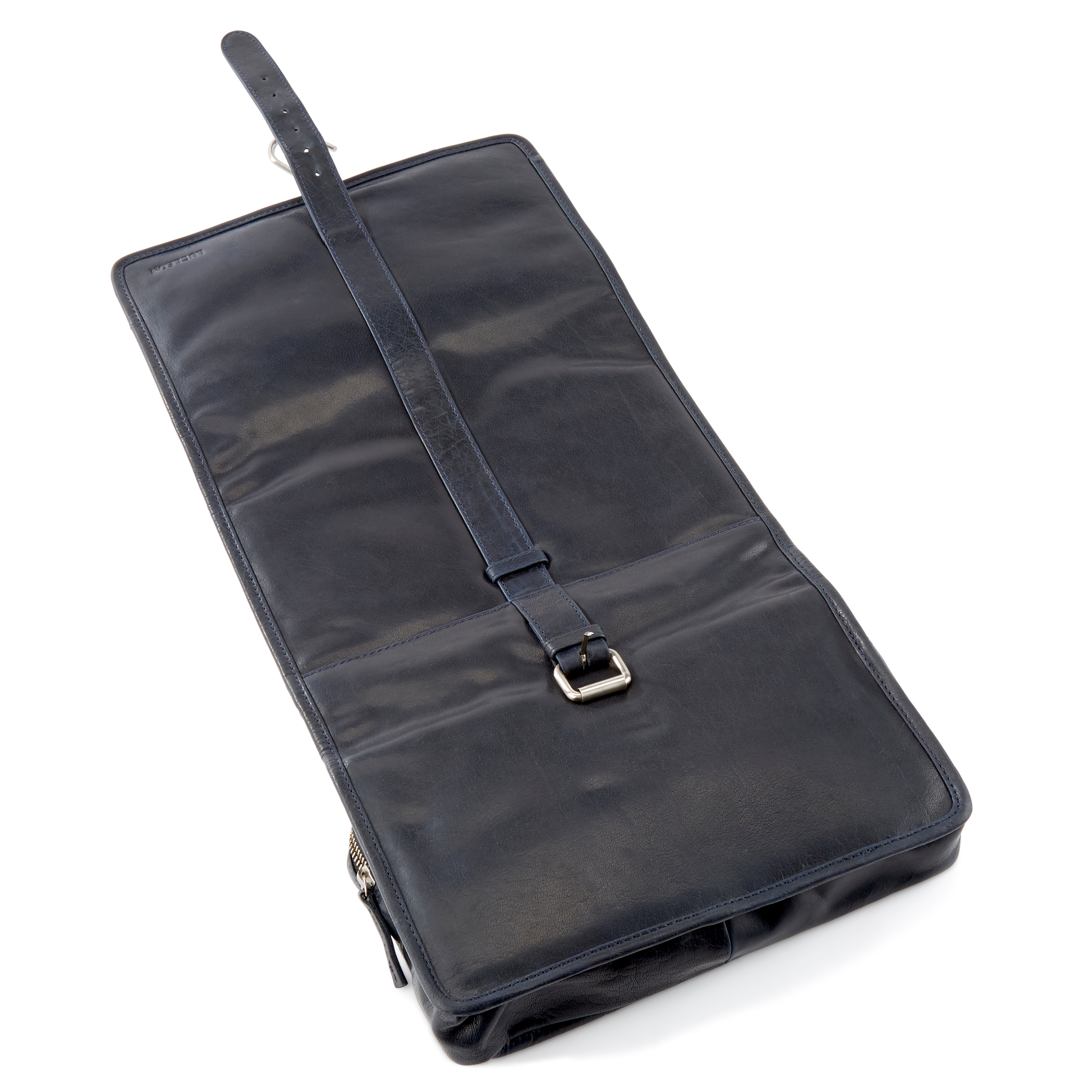 Montreal Utbrettbar Marineblå Toalettmappe av Skinn - 6