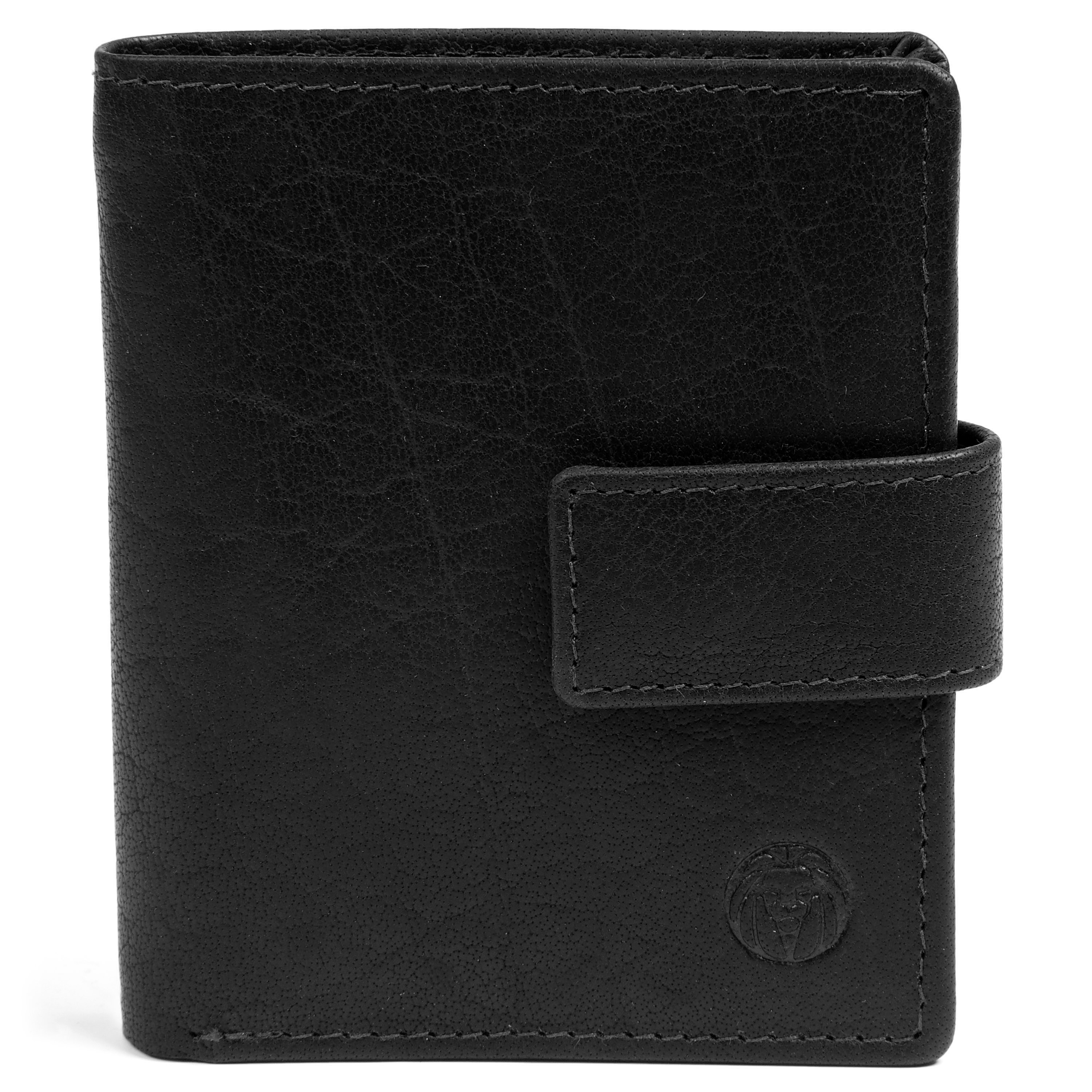 Montreal Kompakte Schwarze RFID Leder Geldbörse - 3