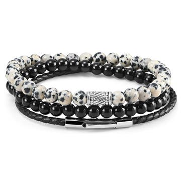 Raipur White & Black Stone Bracelet Raipur White & Black Stone Bracelet