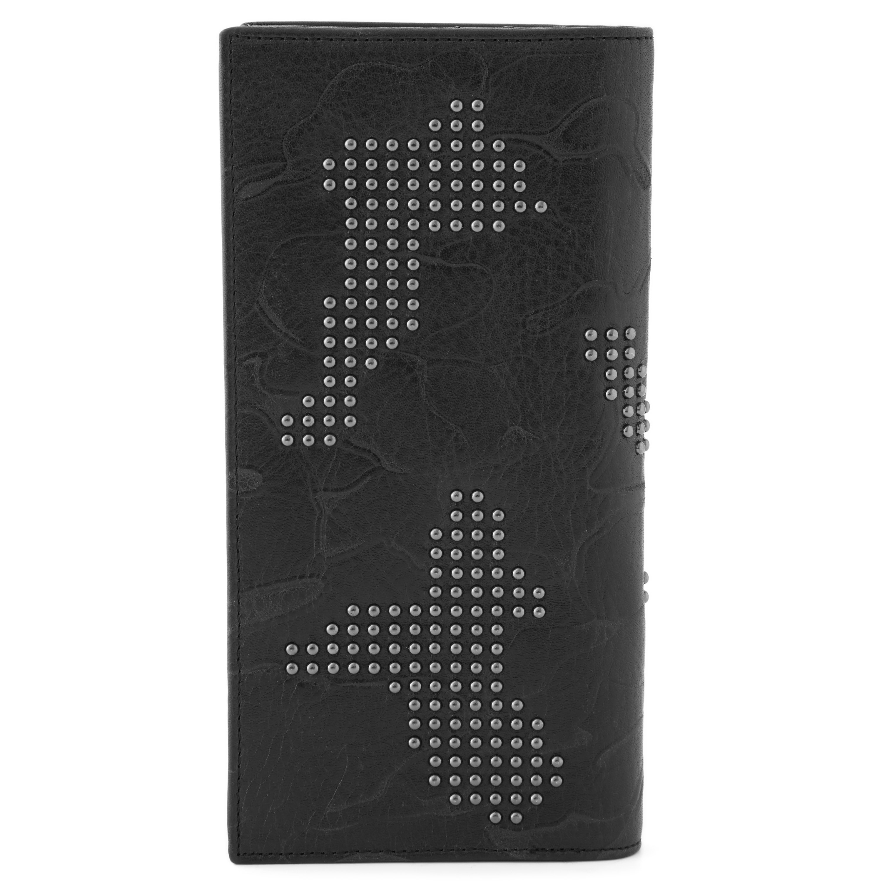 Stor Hautton Plånbok med Nitar - 5