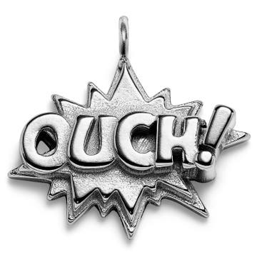 Jaygee | Pendentif Ouch en acier inoxydable argenté Jaygee | Pendentif Ouch en acier inoxydable argenté