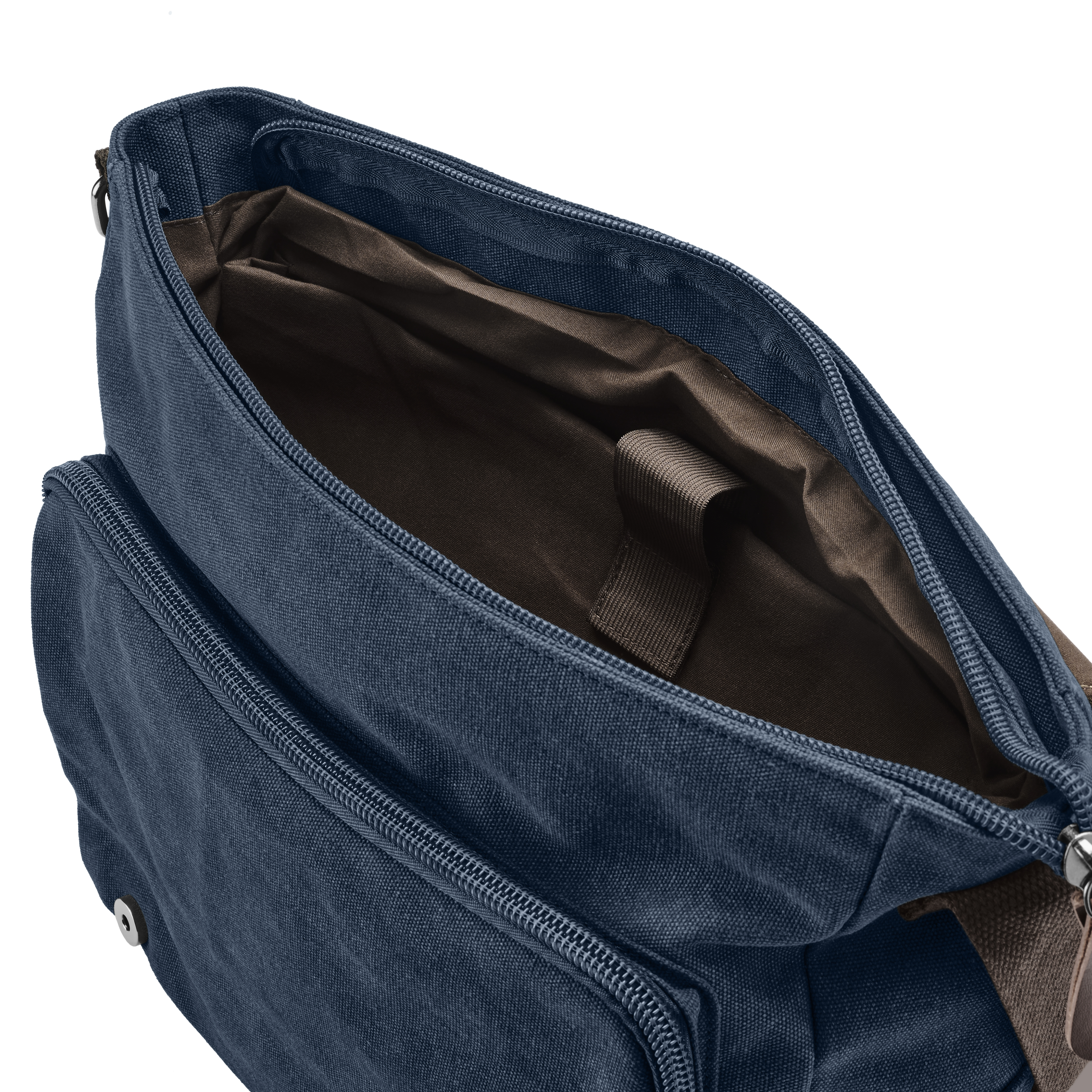 Denim Blue Canvas Satchel - 11