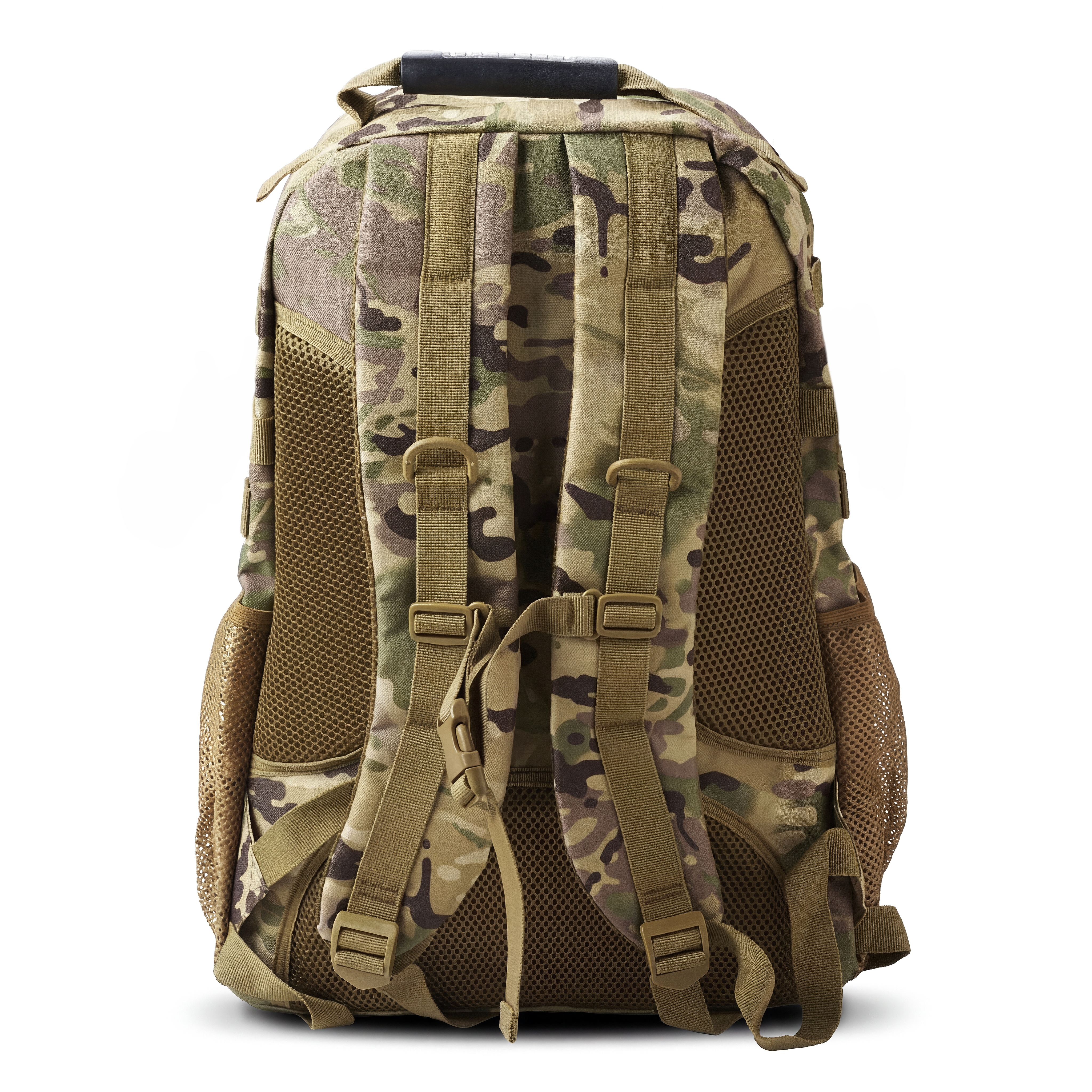 Expedition | Camouflagefarbener taktischer Rucksack mit 35 L Volumen und mehreren Fächern sowie Patch-Fläche - 3