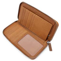 Lauri Tan Leather RFID-Blocking Wallet  - 2 - hover gallery