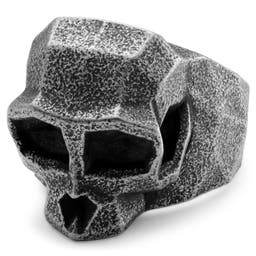 Mack | Dark gray & Black Stainless Steel Monkey Skull Ring