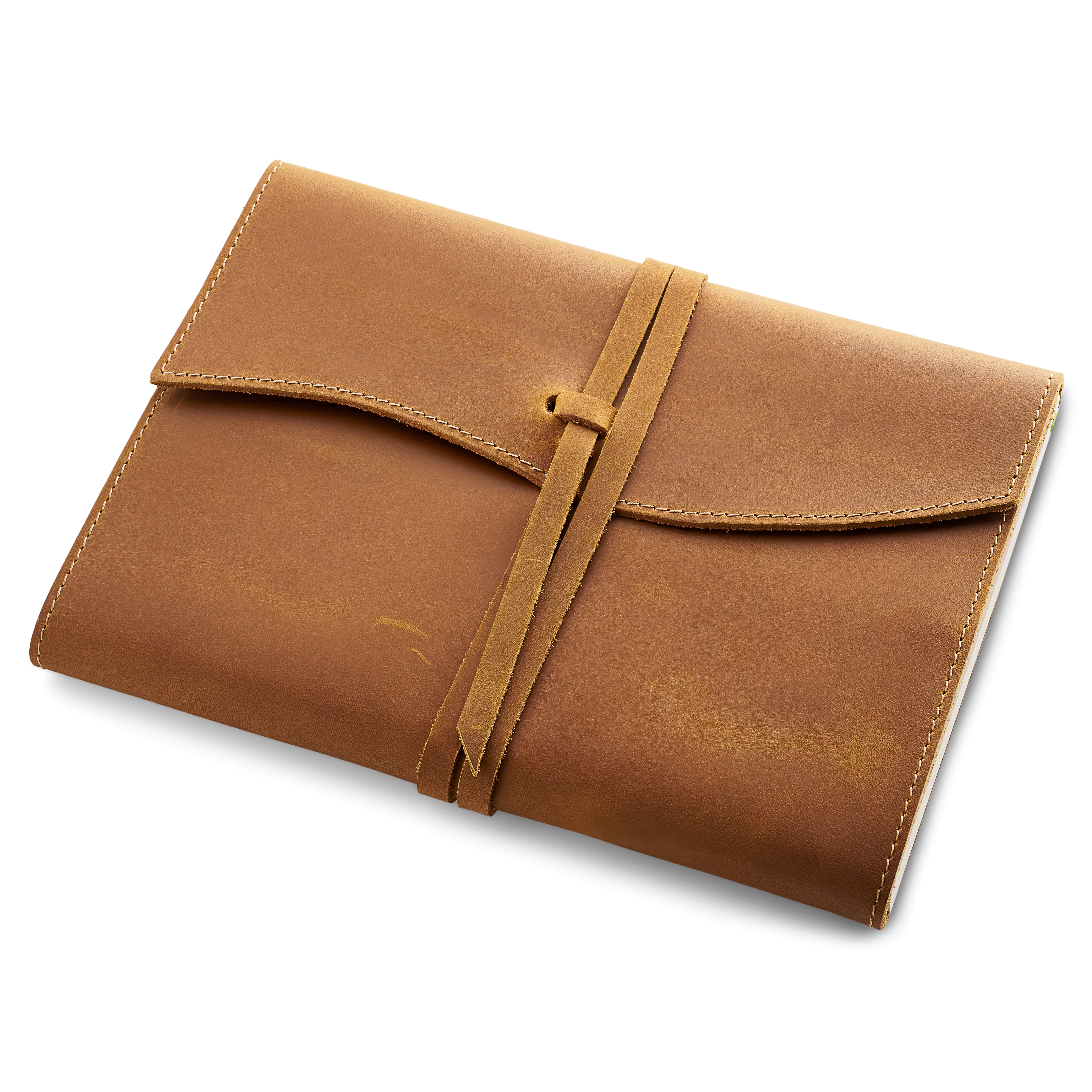 Anteckningsbok | Ljusbrunt läder | Large - 2