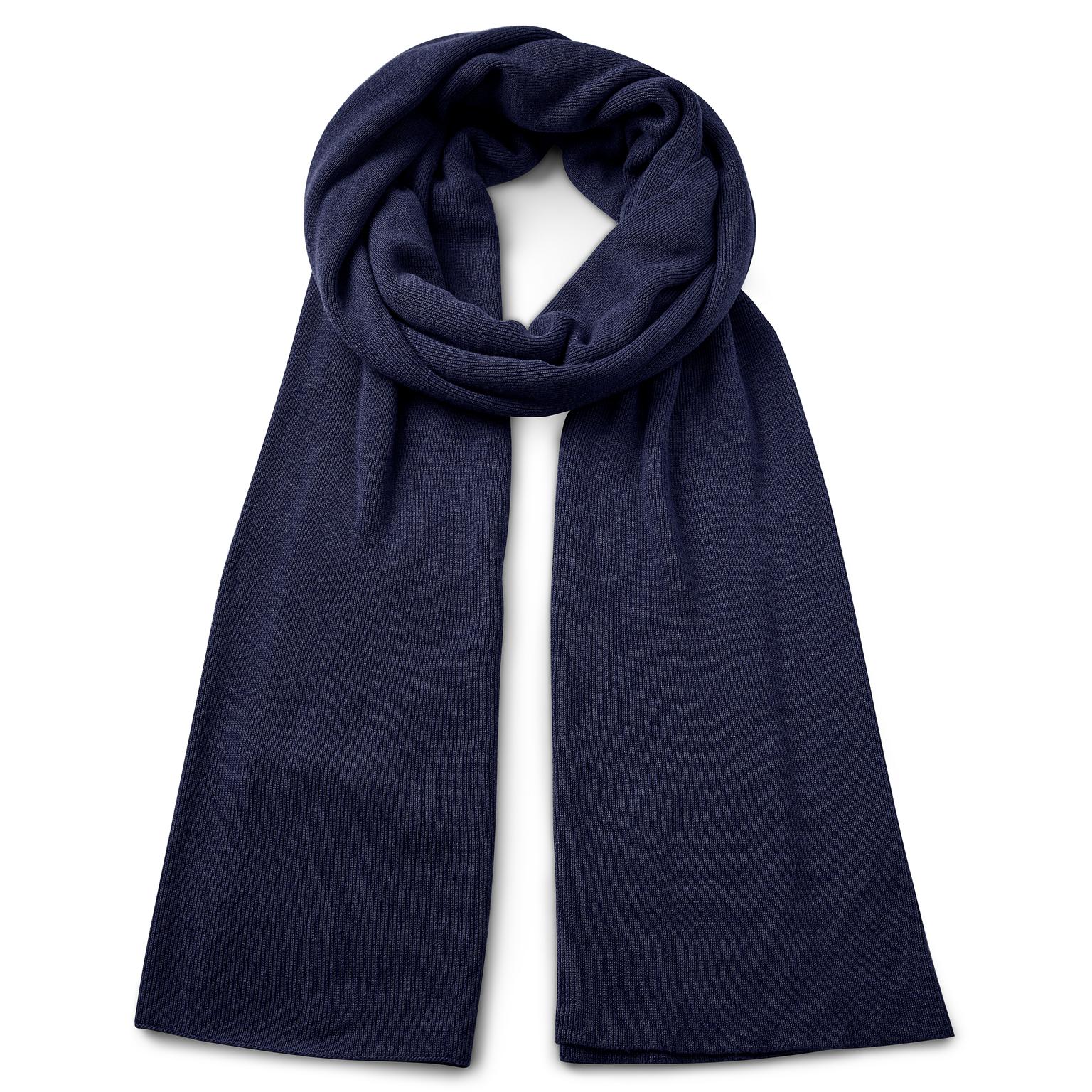 Hiems | Écharpe bleu marine en coton recyclé Hiems | Écharpe bleu marine en coton recyclé