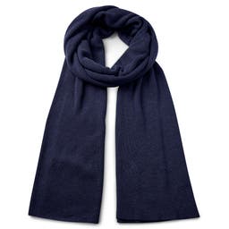 Hiems | Navy Blue Recycled Cotton Scarf