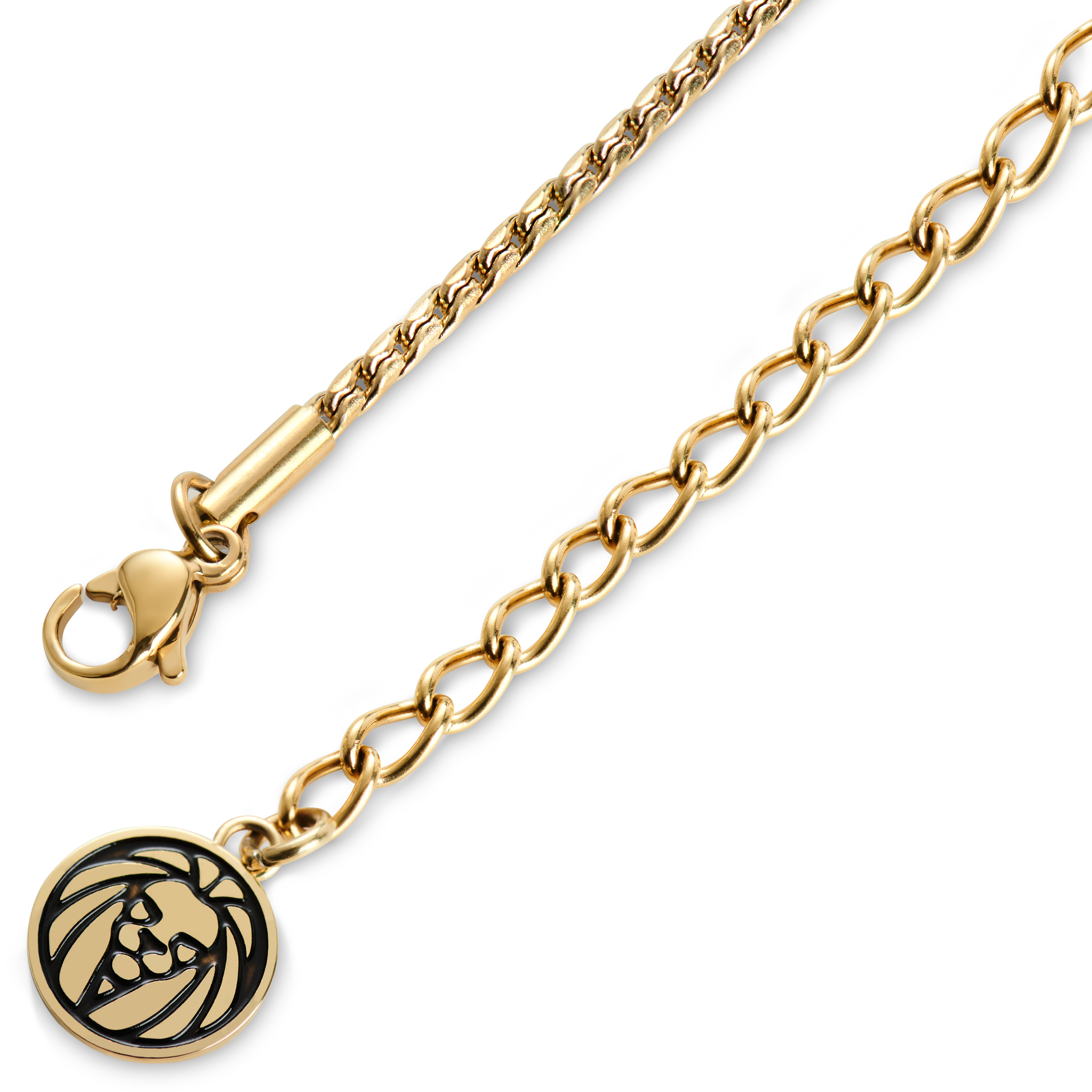 Collana Icarus Rayder con piastrina color oro - 7