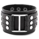 Bracelet noir à passant Bracelet noir à passant