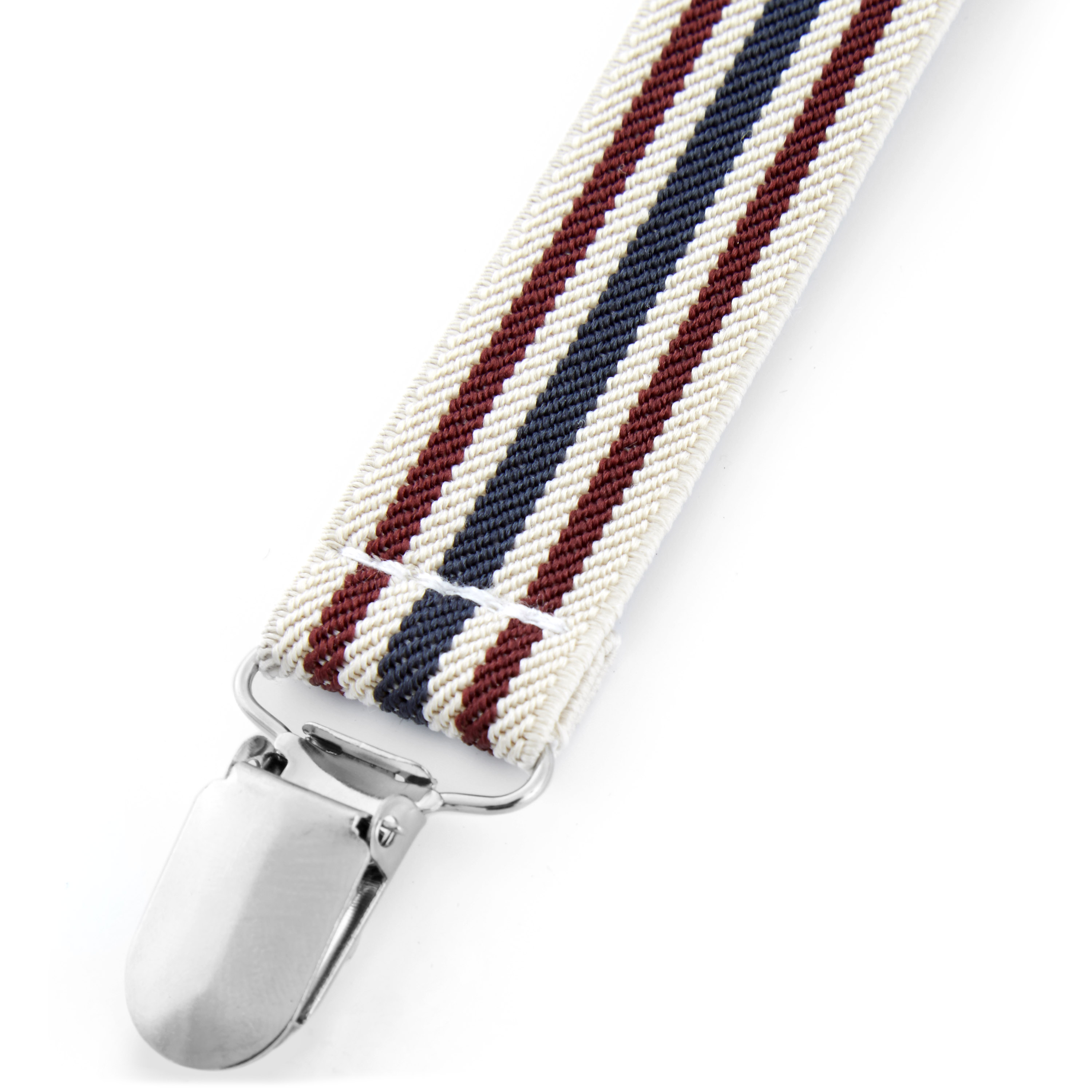 Røde-, Kremhvite- og Blåstripede Bukseseler - 2