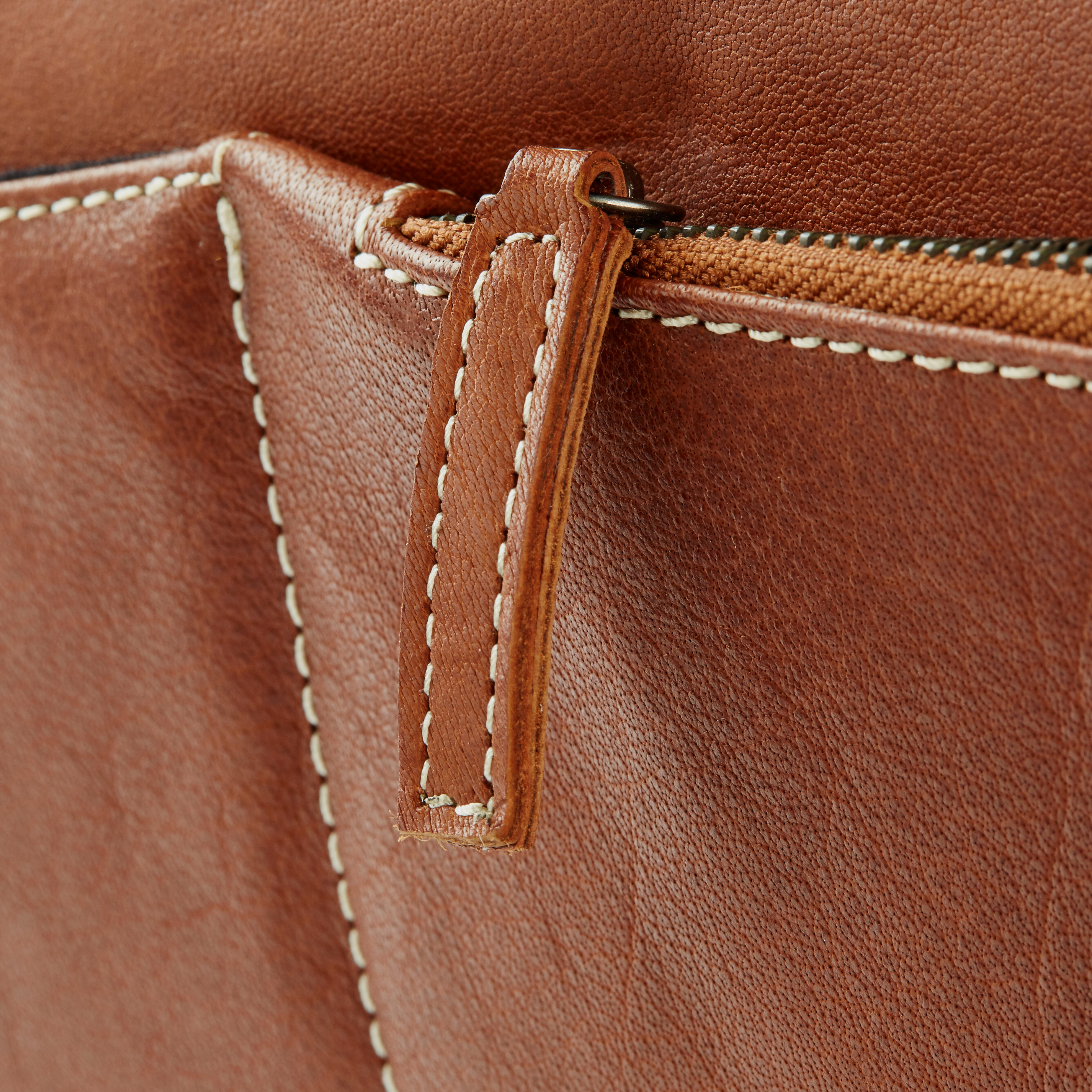 Oxford Classic Tan Weekender Leather Bag - 8