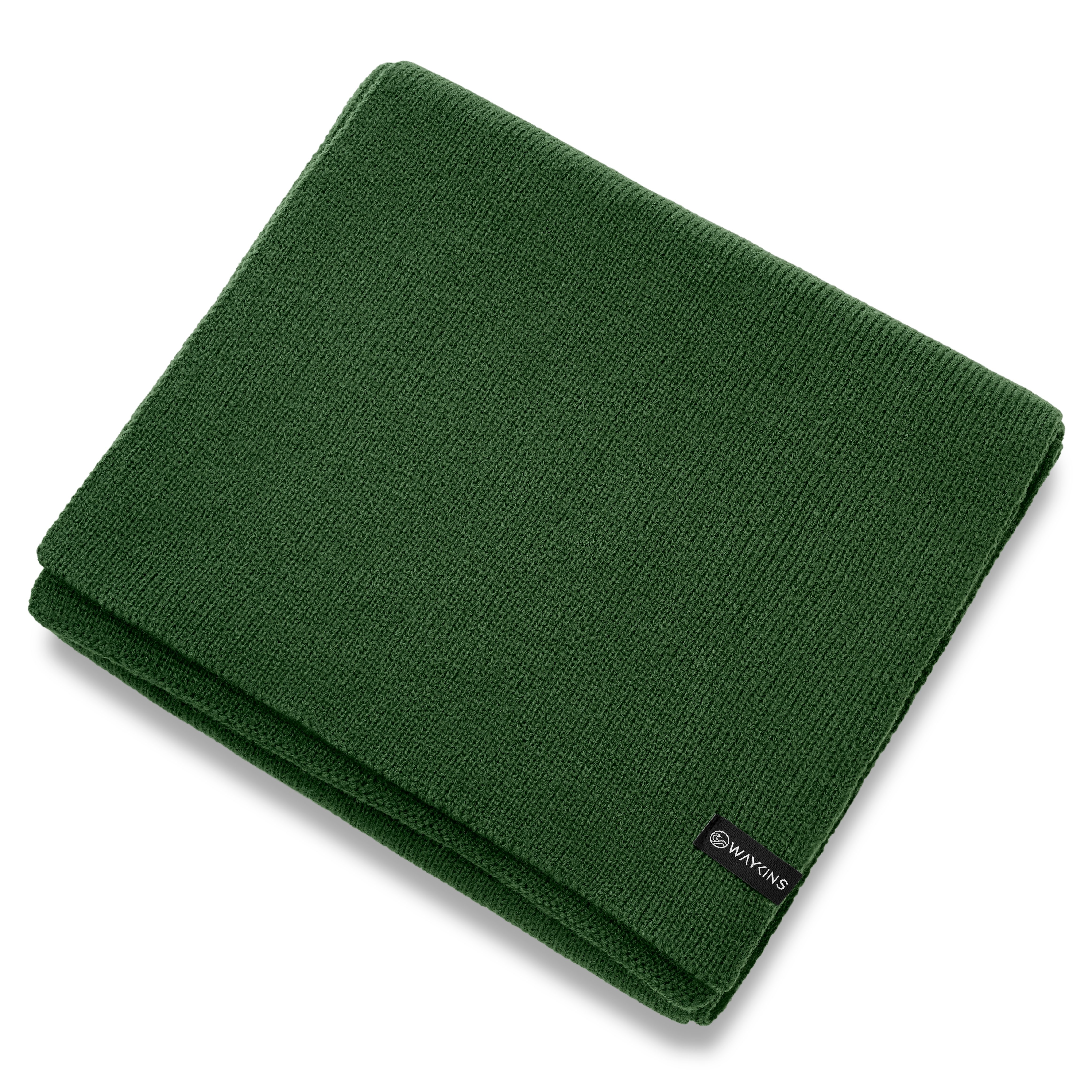 Baltic | Finstickad halsduk i akryl, grön - 2