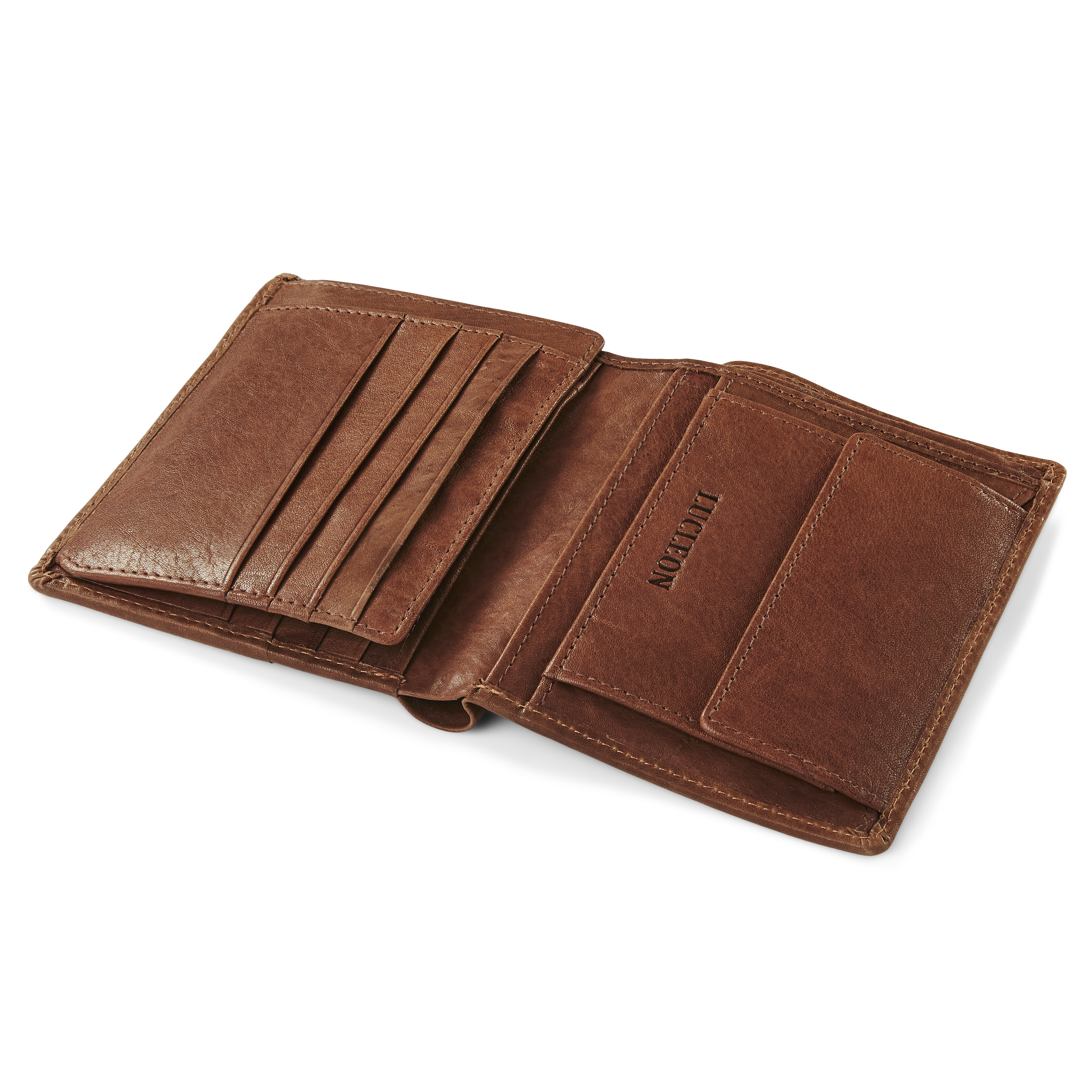 Portofel Cambodgia rustic din piele RFID - 7