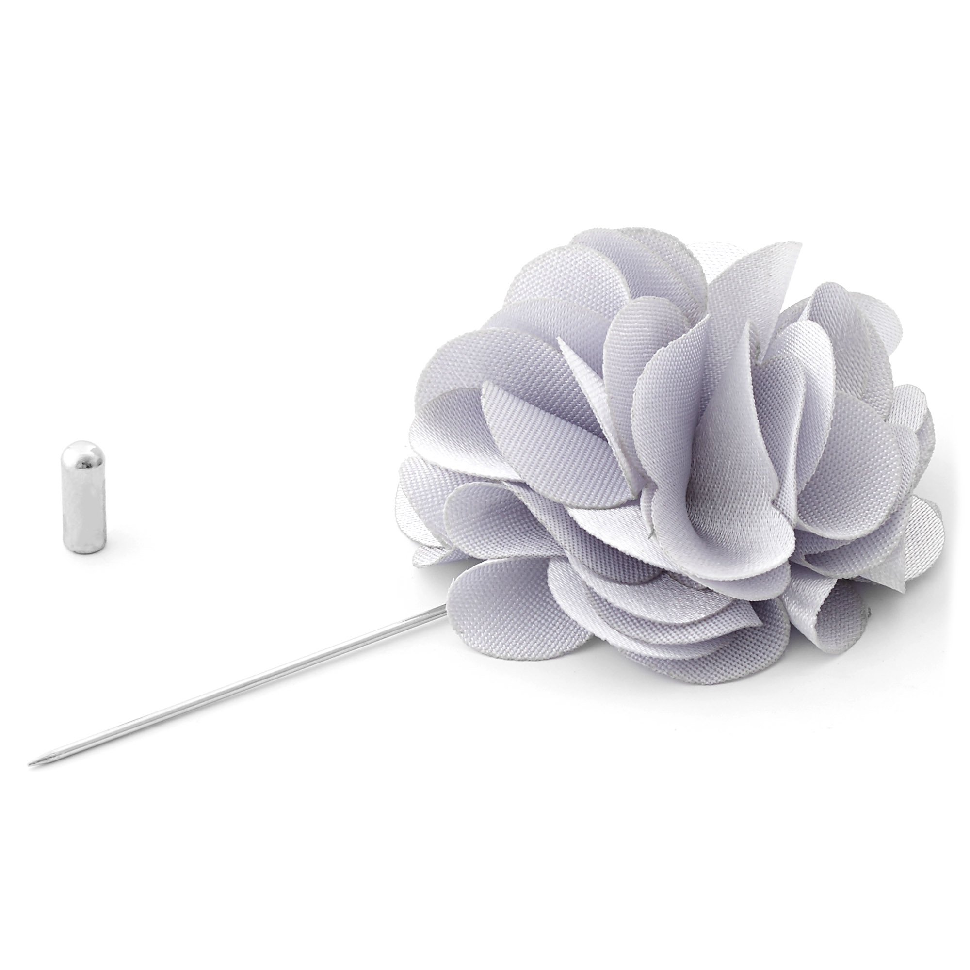 Luxurious Silver Lapel Flower - 2