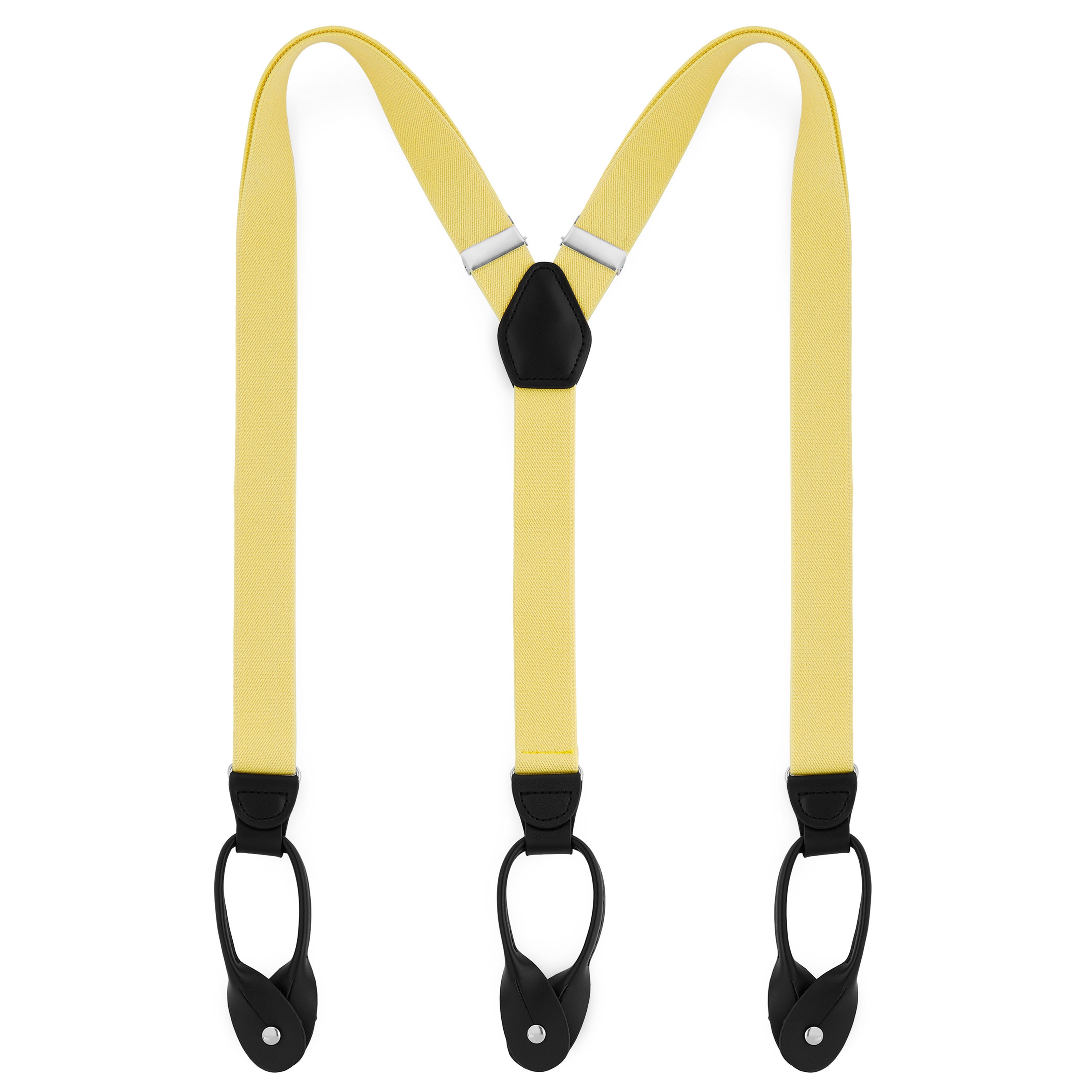 Smalle Zachtgele Splitknoop Bretels - 1
