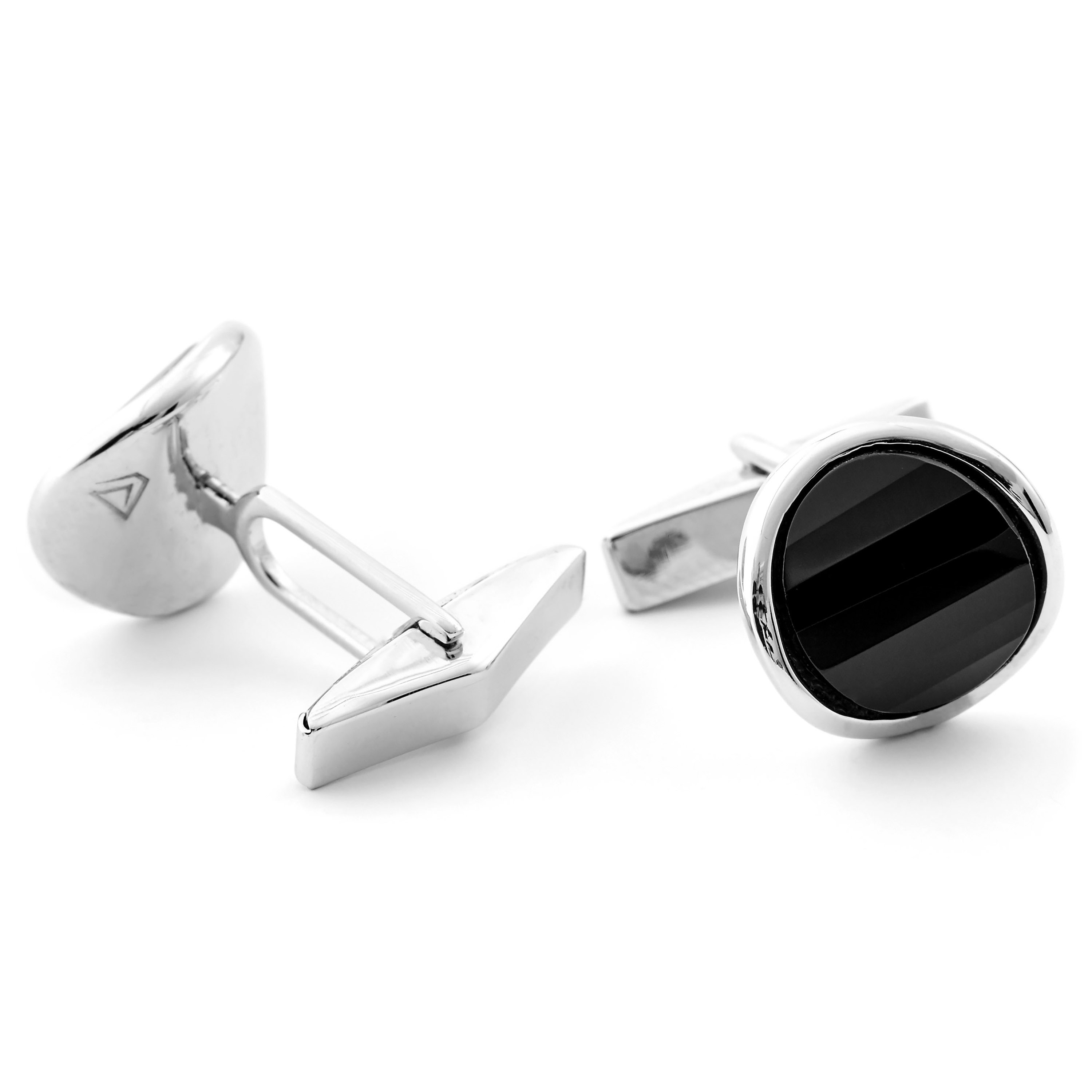 Ensemble en argent 925s et pierre noire - 3