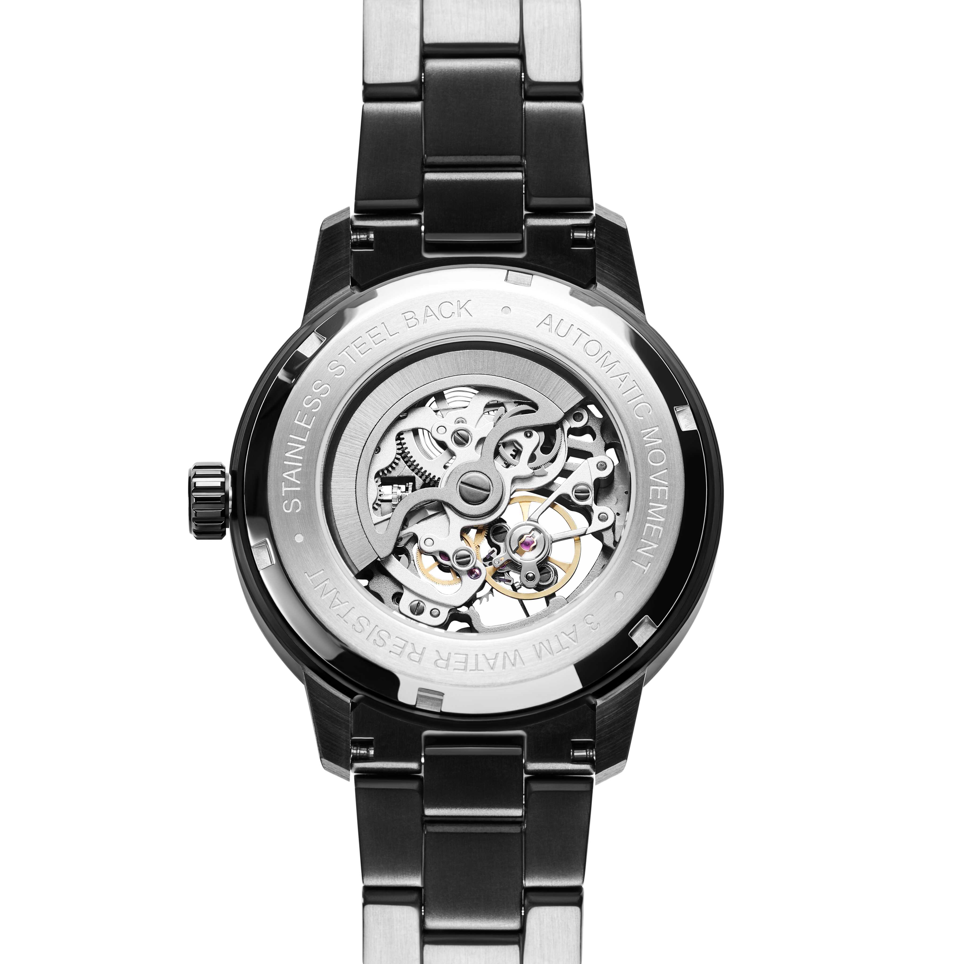 Dante II | Black Skeleton Watch with Carbon Fibre Dial - 3