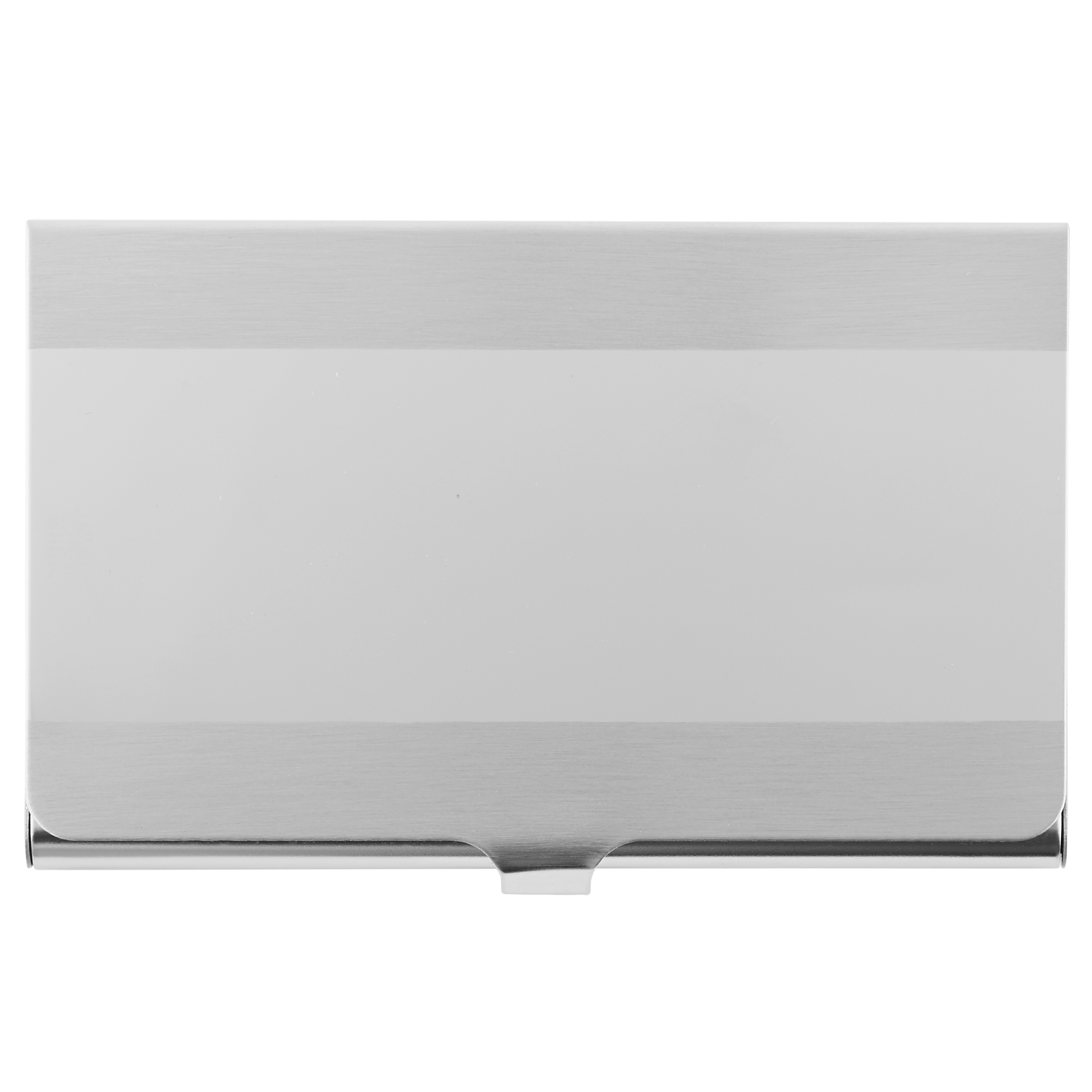 Vékony, ezüstszínű acél kártyatartó - 1