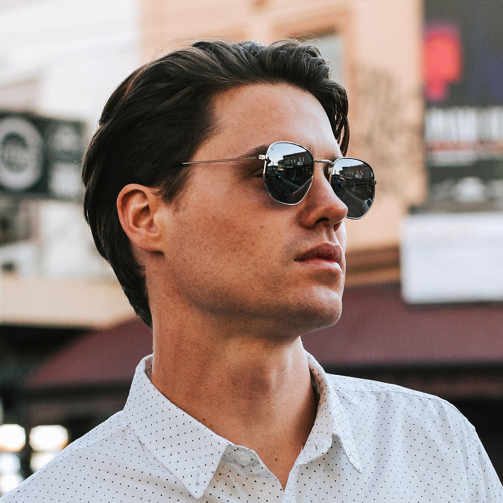 Wallis Sudraba krāsas un pelēkas Wade saulesbrilles - 5