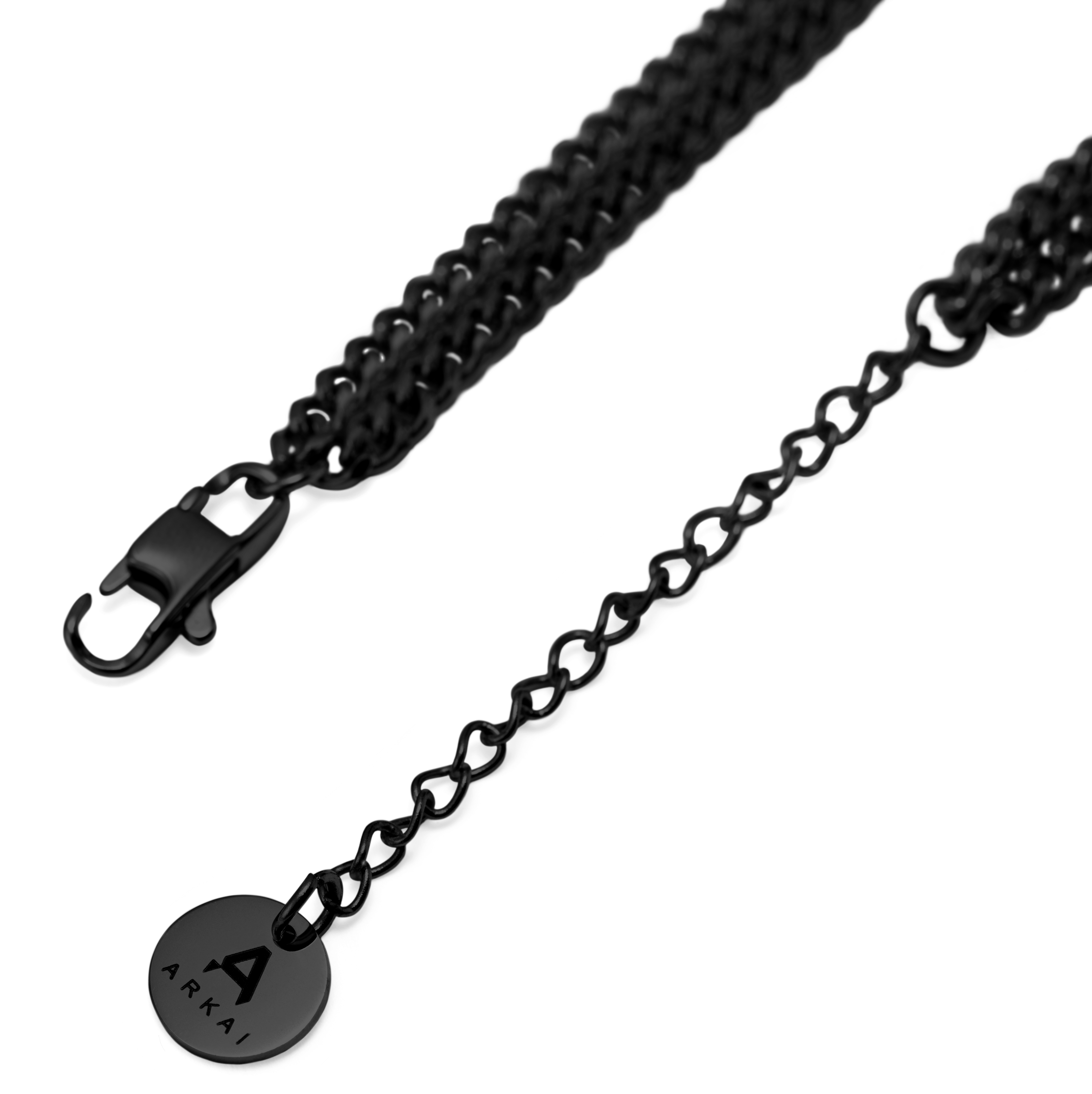 Rico Layered Black Double Chain Necklace - 6