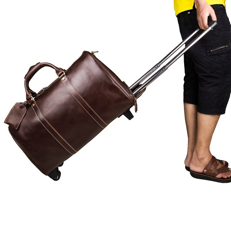 Canvas & Leather Travel Holdall - 5