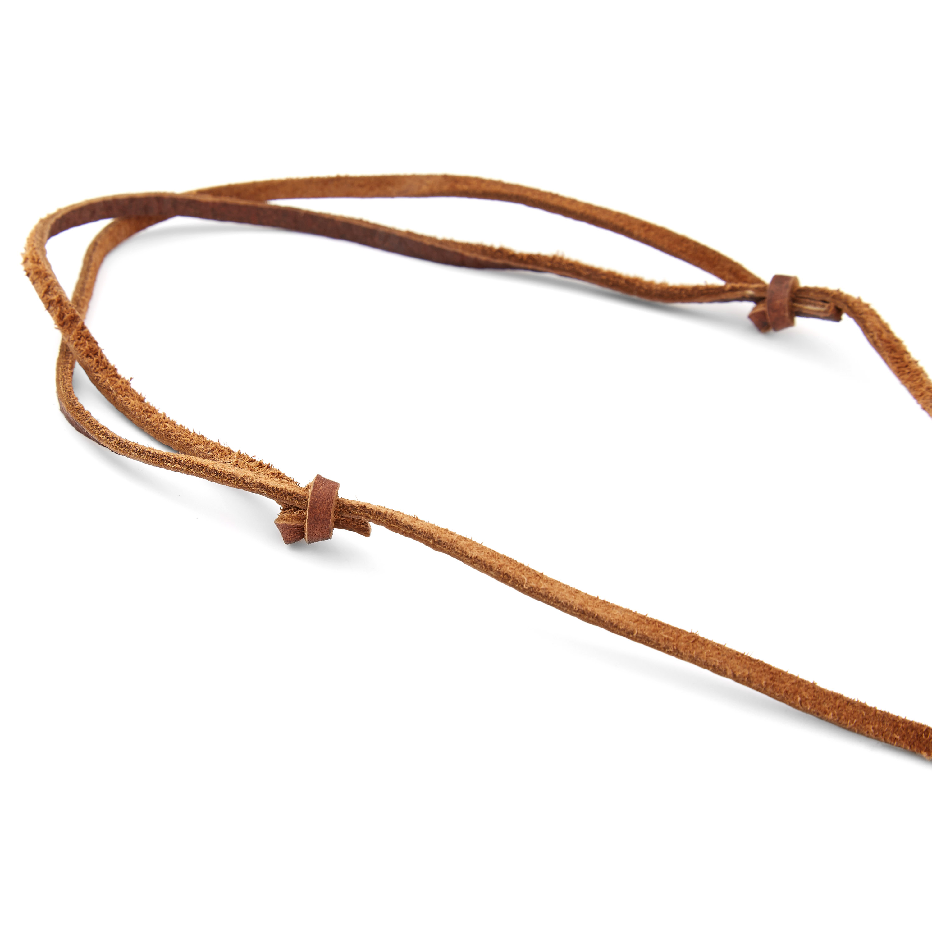 Läderhalsband med Stort Kors - 4