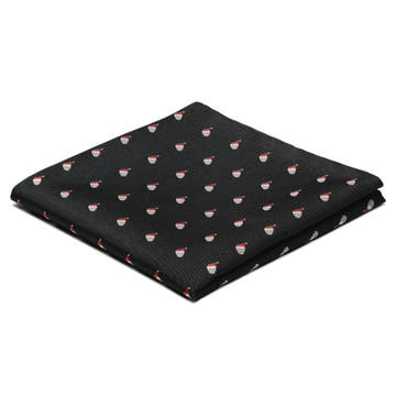 Black Christmas Skull Pattern Pocket Square Black Christmas Skull Pattern Pocket Square