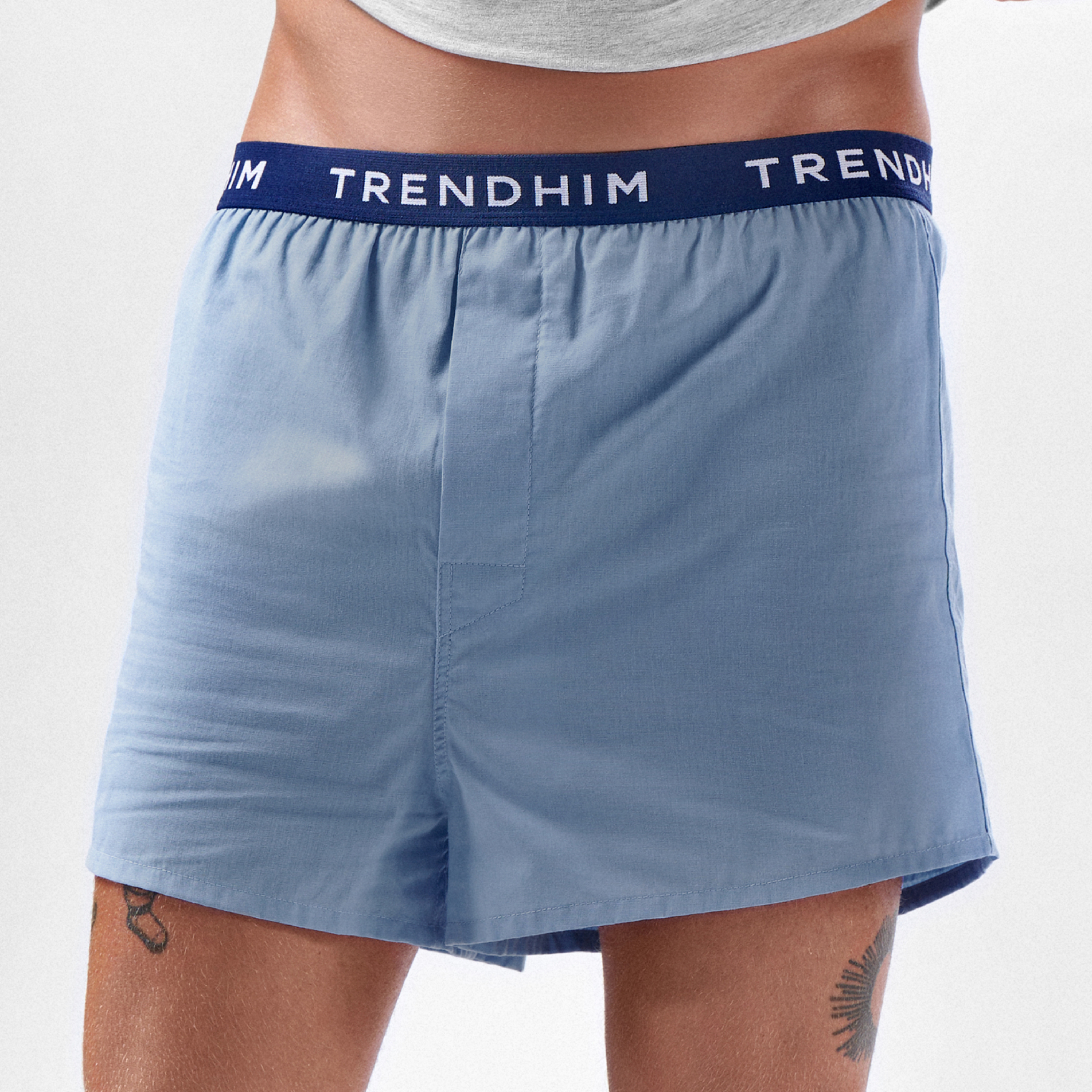 AirFeel | Navy & Lyseblå Boxershorts med Løs Pasform - 8