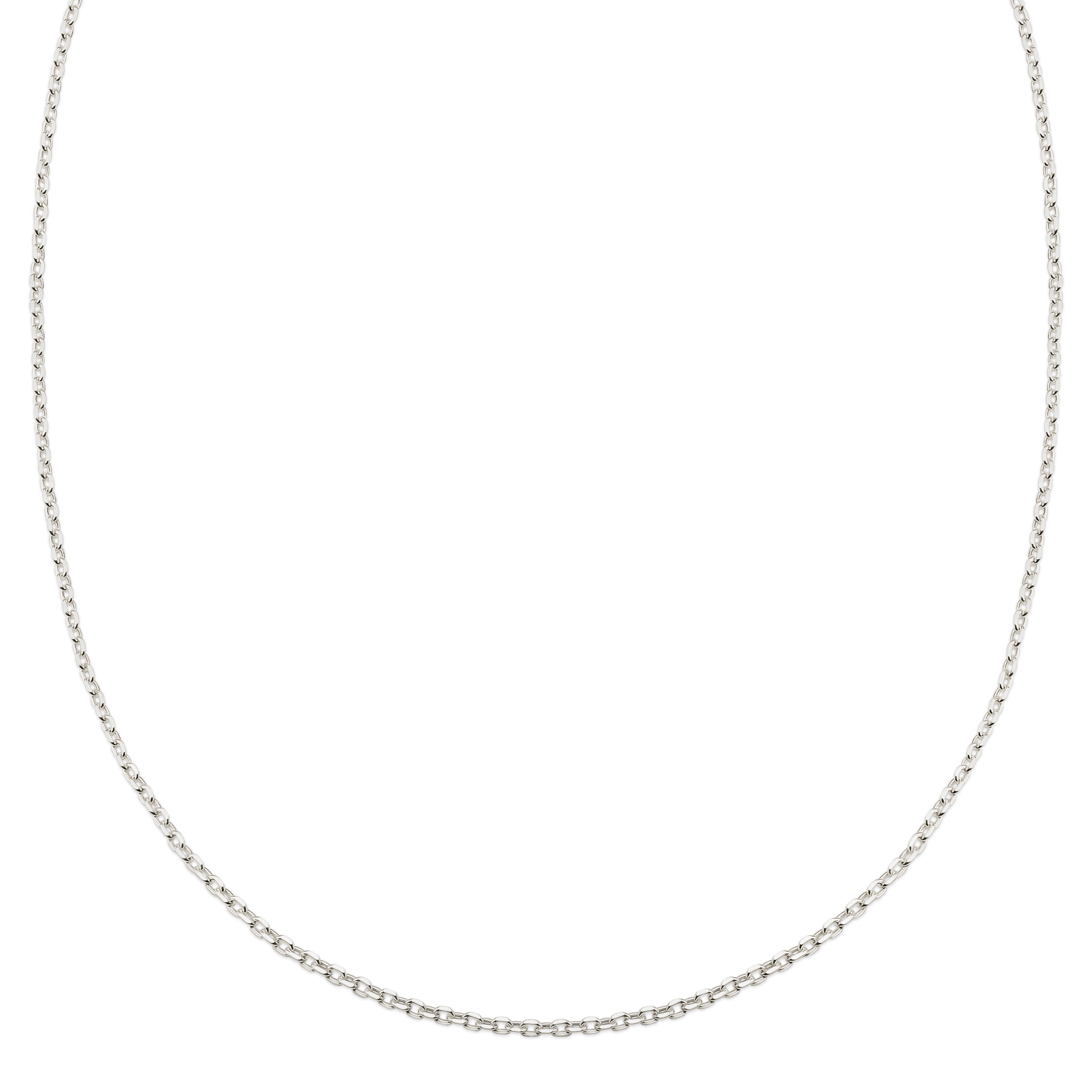 Argentia | 2 mm náhrdelník z káblovej retiazky zo surového mincového striebra 925 bez povrchovej úpravy Argentia | 2 mm náhrdelník z káblovej retiazky zo surového mincového striebra 925 bez povrchovej úpravy