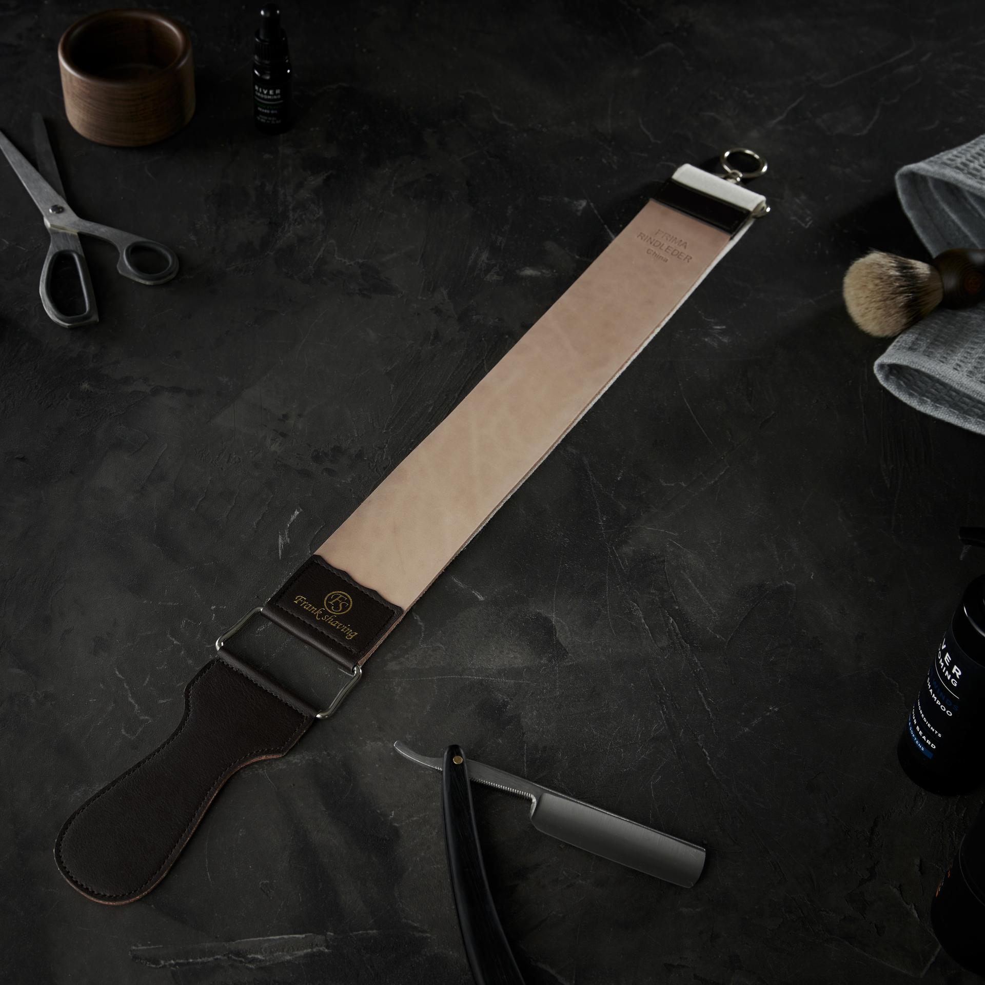 Classic Leather Strop With Handle | In stock! | Frank Shaving
