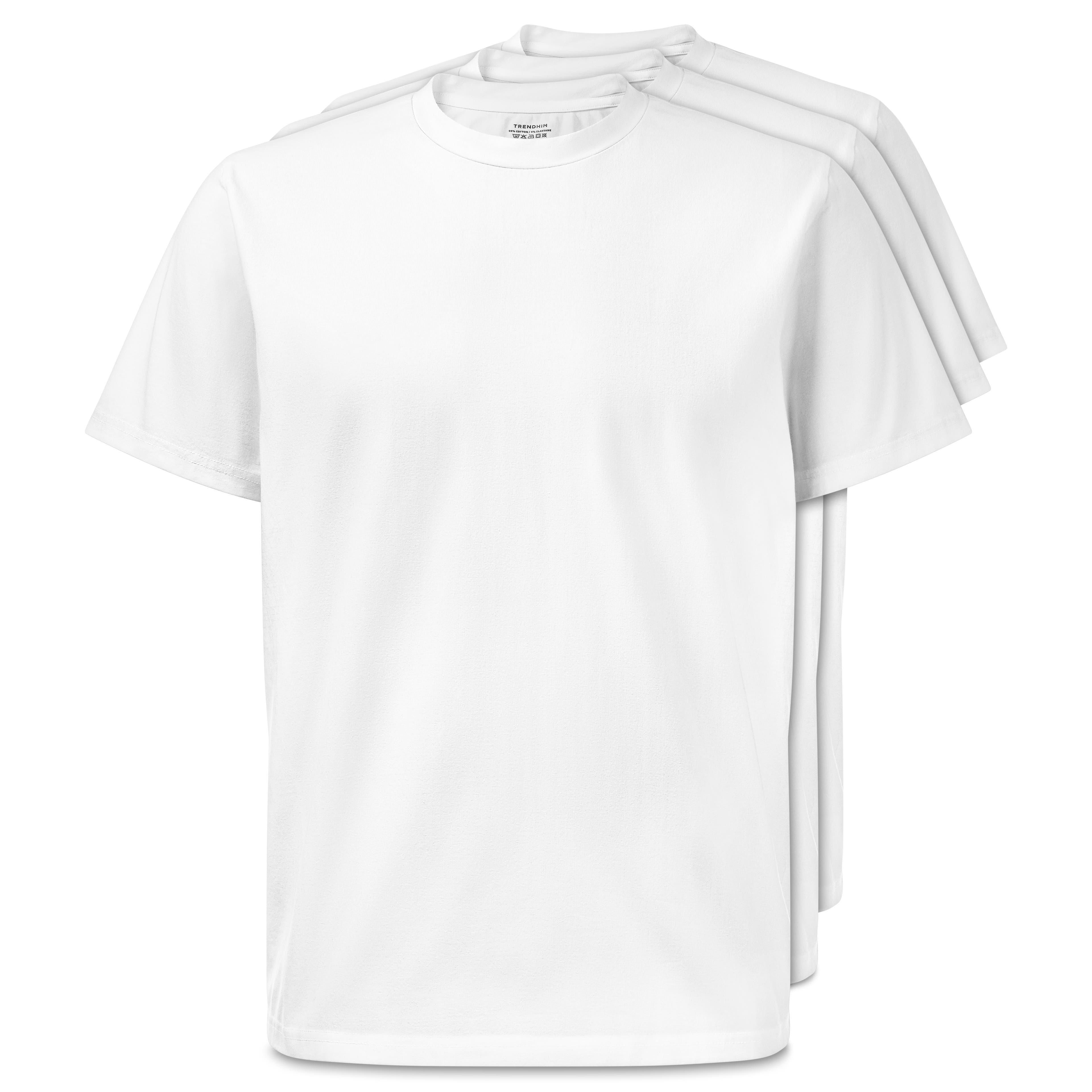 FlexFeel | Confezione da 3 magliette in cotone bianco - 1