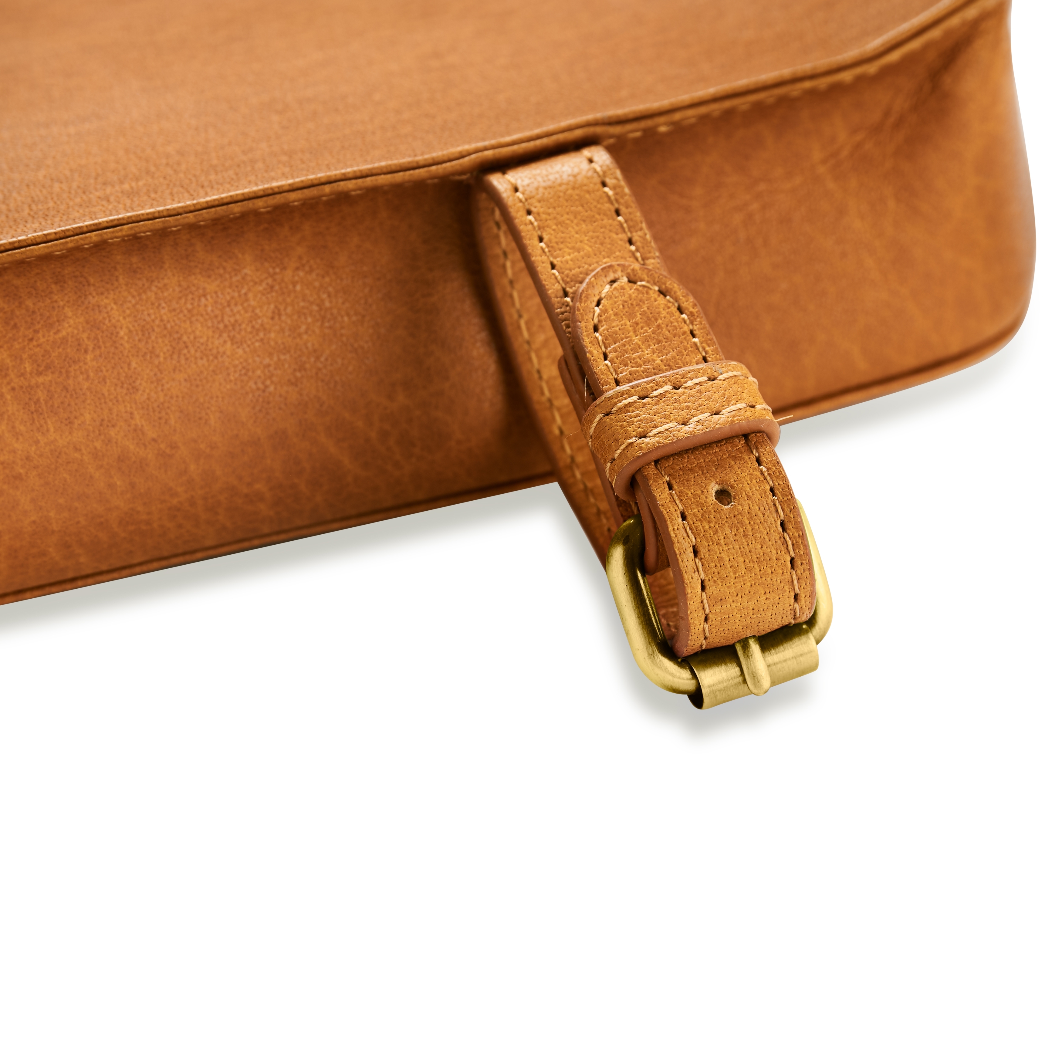 Fahrrad-Satteltasche | Tan Vollnarben-Büffelleder - 4